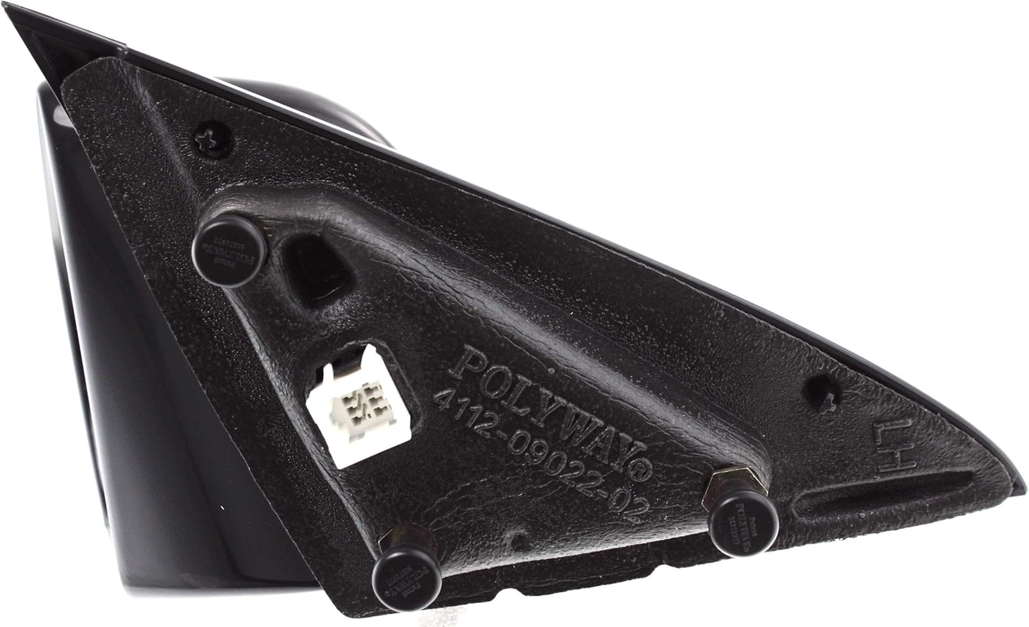 Kool Vue ch49el Espejo Corner Mount Tipo Conductor lado lh plástico negro Power Flat vidrio