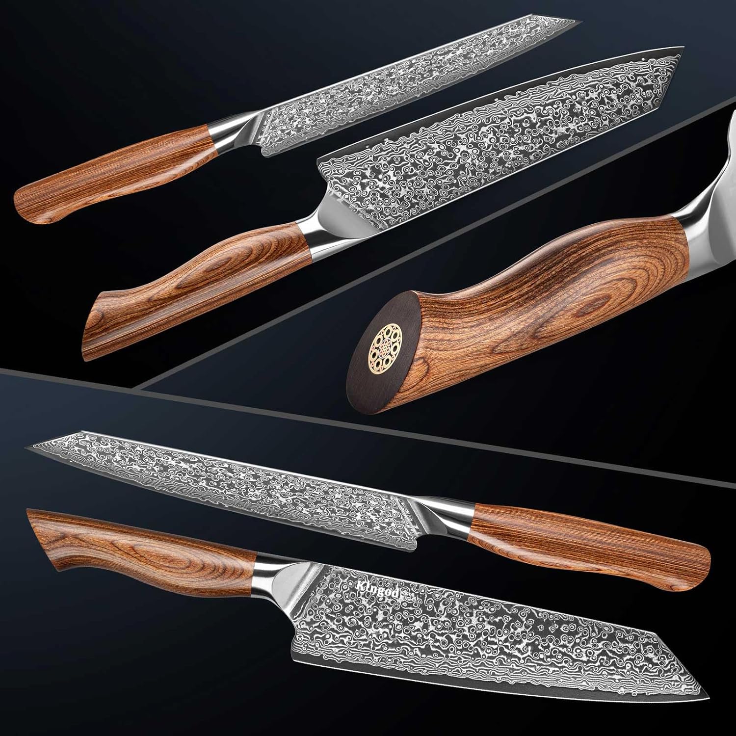 Cuchillo de chef japonés VG10 Core Cuchillo de cocina de 8 pulgadas, cuchillos de cocina profesionales Cuchillo de cocina afilado de acero de alto