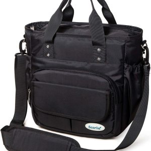 Scorlia Bolsa de almuerzo aislada, bolsa de almuerzo extragrande a prueba de fugas con correa de hombro extraíble, duradera y reutilizable con Scorlia Bolsa de almuerzo aislada, bolsa de almuerzo extragrande a prueba de fugas con correa de hombro extraíble, duradera y reutilizable con