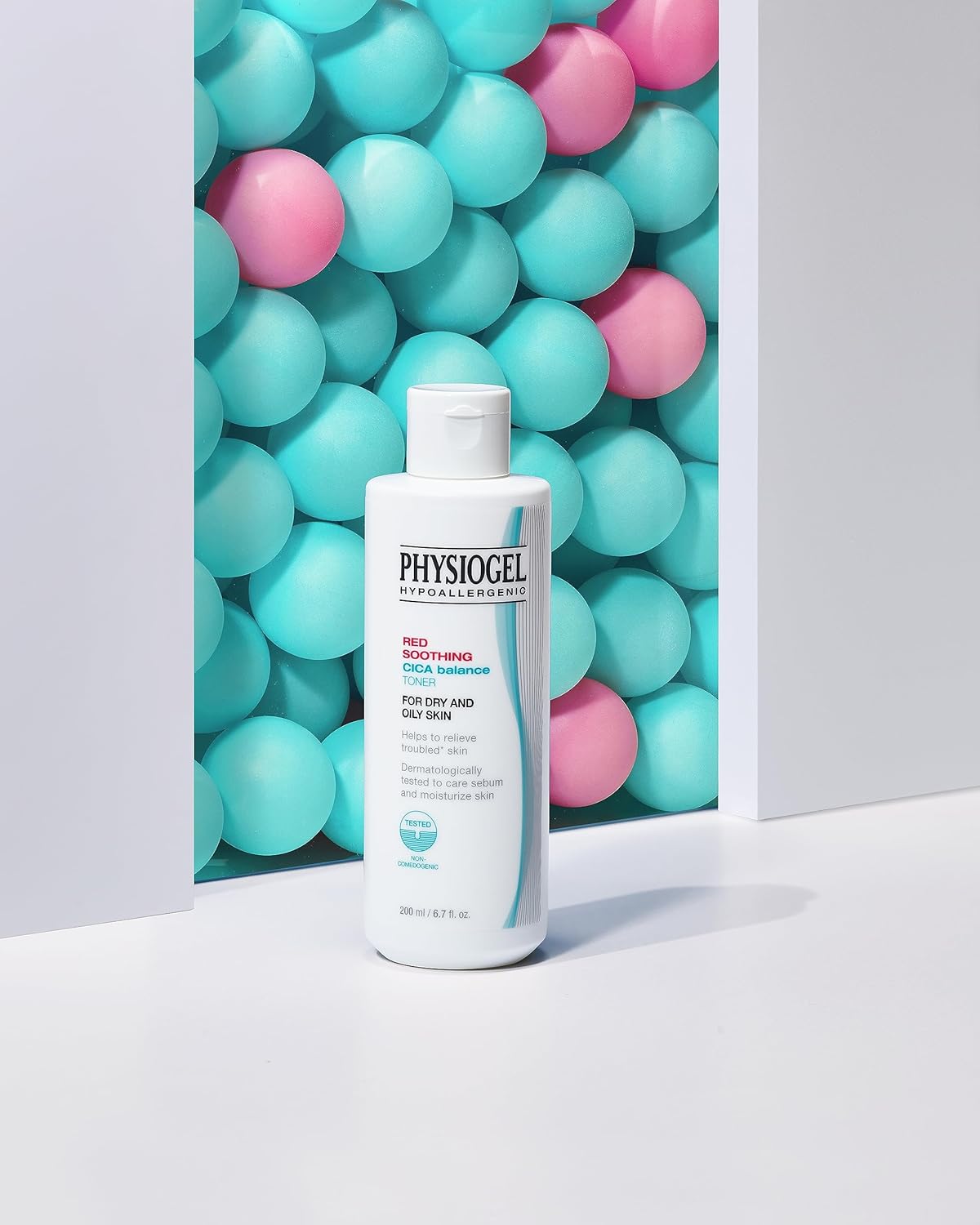 PHYSIOGEL Tónico de equilibrio de cica calmante rojo  Maneja problemas de piel, refina los poros, controla el sebo  Cica, PEA, niacinamida, pantenol