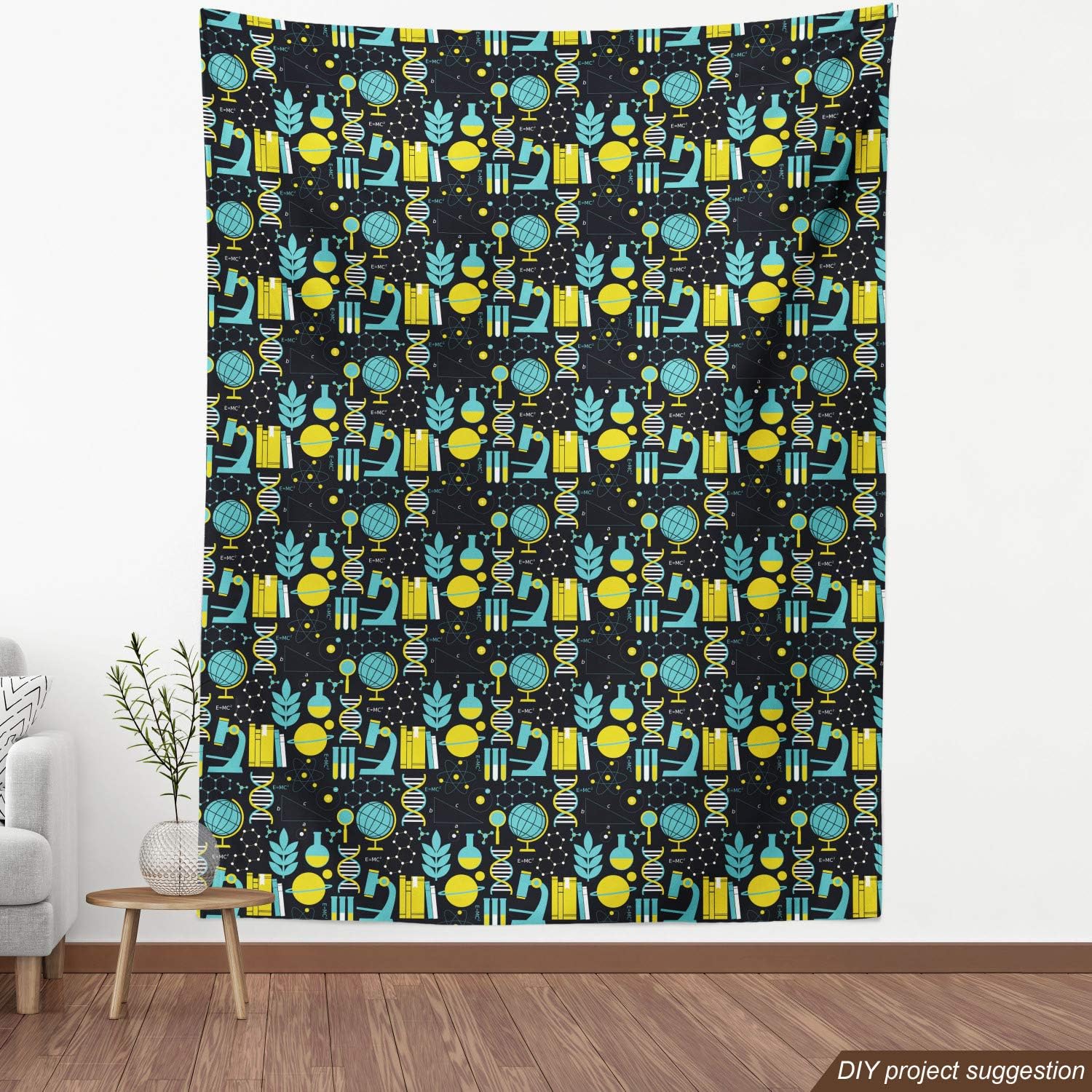 Ambesonne – Tela multicolor impresa digital por The Yard