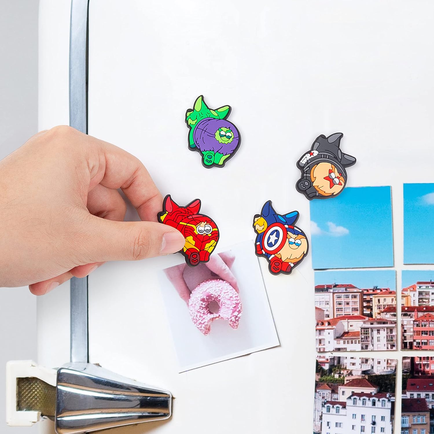Lindos imanes para refrigerador de perro Corgi  Imanes para refrigerador de superhéroe para adultos  Accesorios decorativos de cocina  Decoración de