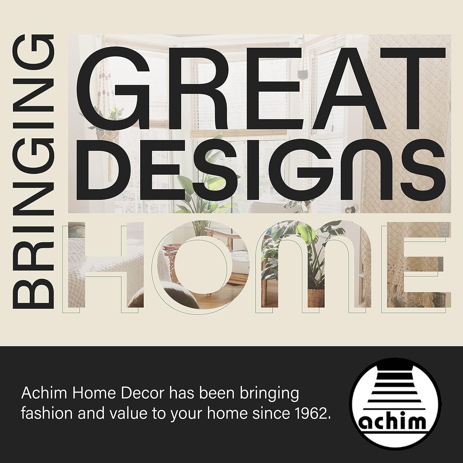 Achim Home Decor – Mini persiana inalámbrica con filtro de luz, 64 pulgadas de ancho, 64 pulgadas de largo, 1 pulgada de tamaño de listón, color