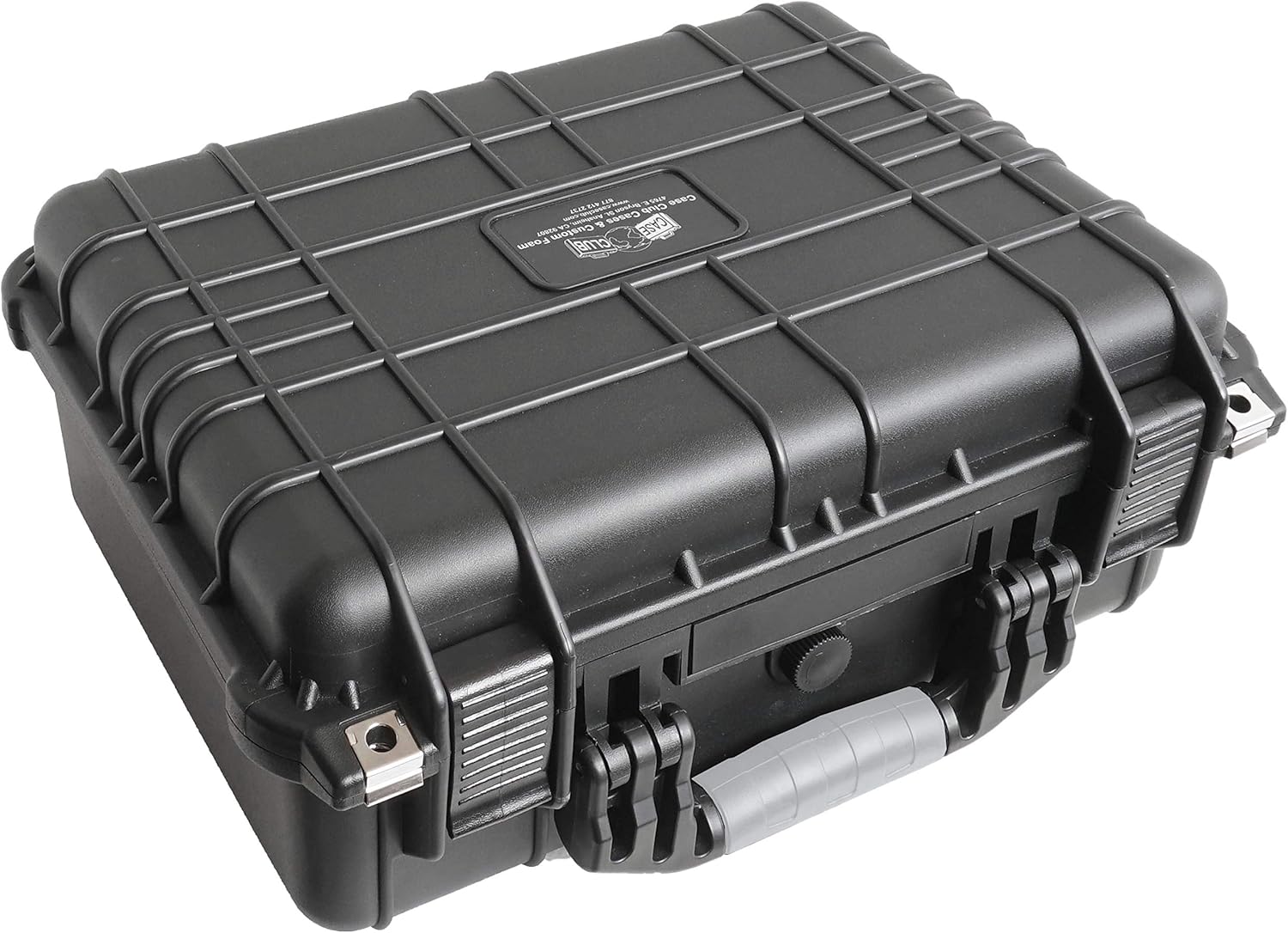 Case Club Funda impermeable precortada para 4 pistolas y 16 cargadores con recipiente de gel de sílice incluido para ayudar a prevenir el óxido de