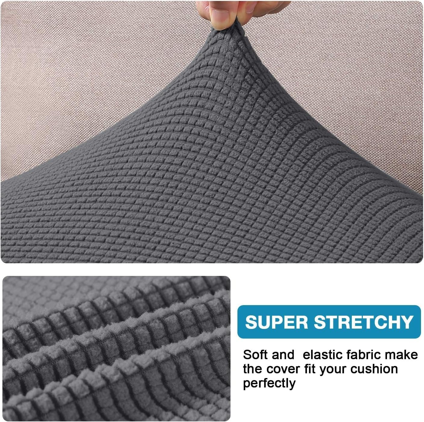 Funda de cojín de alta elasticidad, para sofá, funda de cojín protectora para sofá, para asiento de sofá, cubierta para sofá suave, flexible con