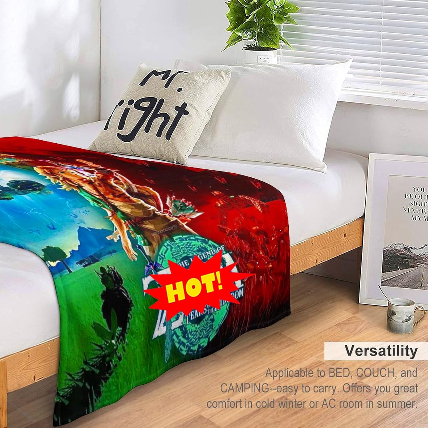 Kingdom Tears – Mantas para jóvenes y adultos, manta de franela cálida para ropa de cama de 40 x 50 pulgadas