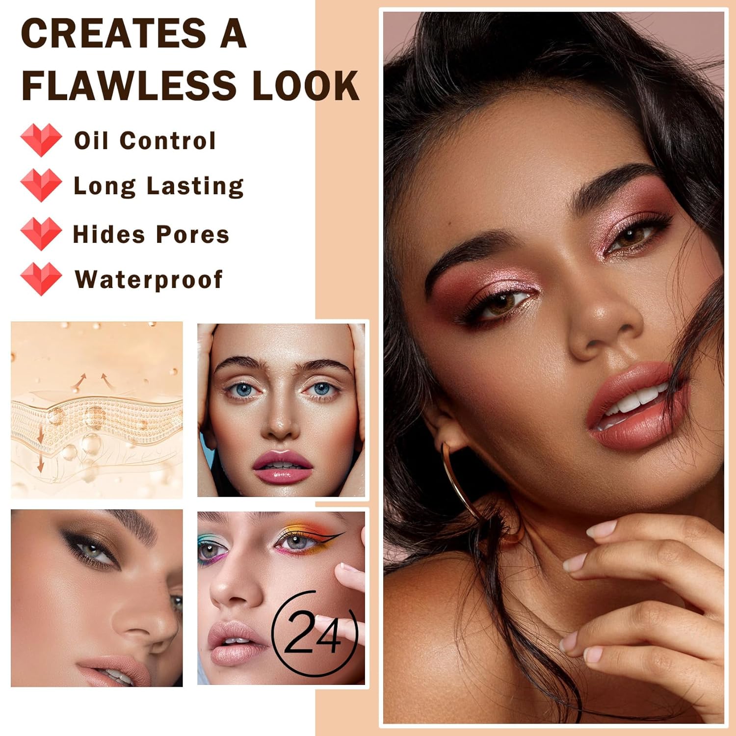 Polvo de ajuste suelto polvo facial ligero suave suave aclarar minimiza los poros Control de aceite de larga duración Maquillaje en polvo suelto