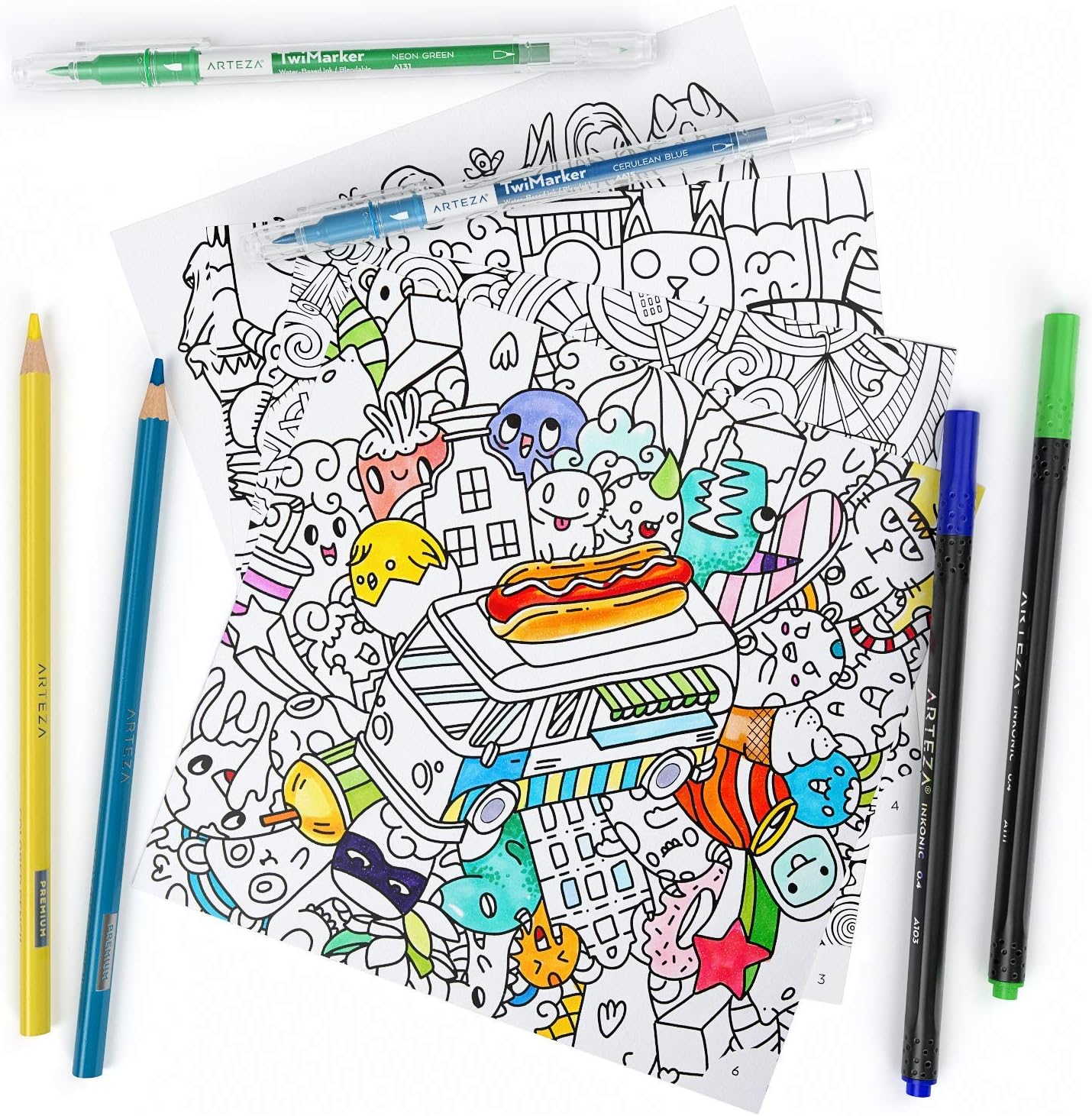Libros para colorear Arteza para adultos