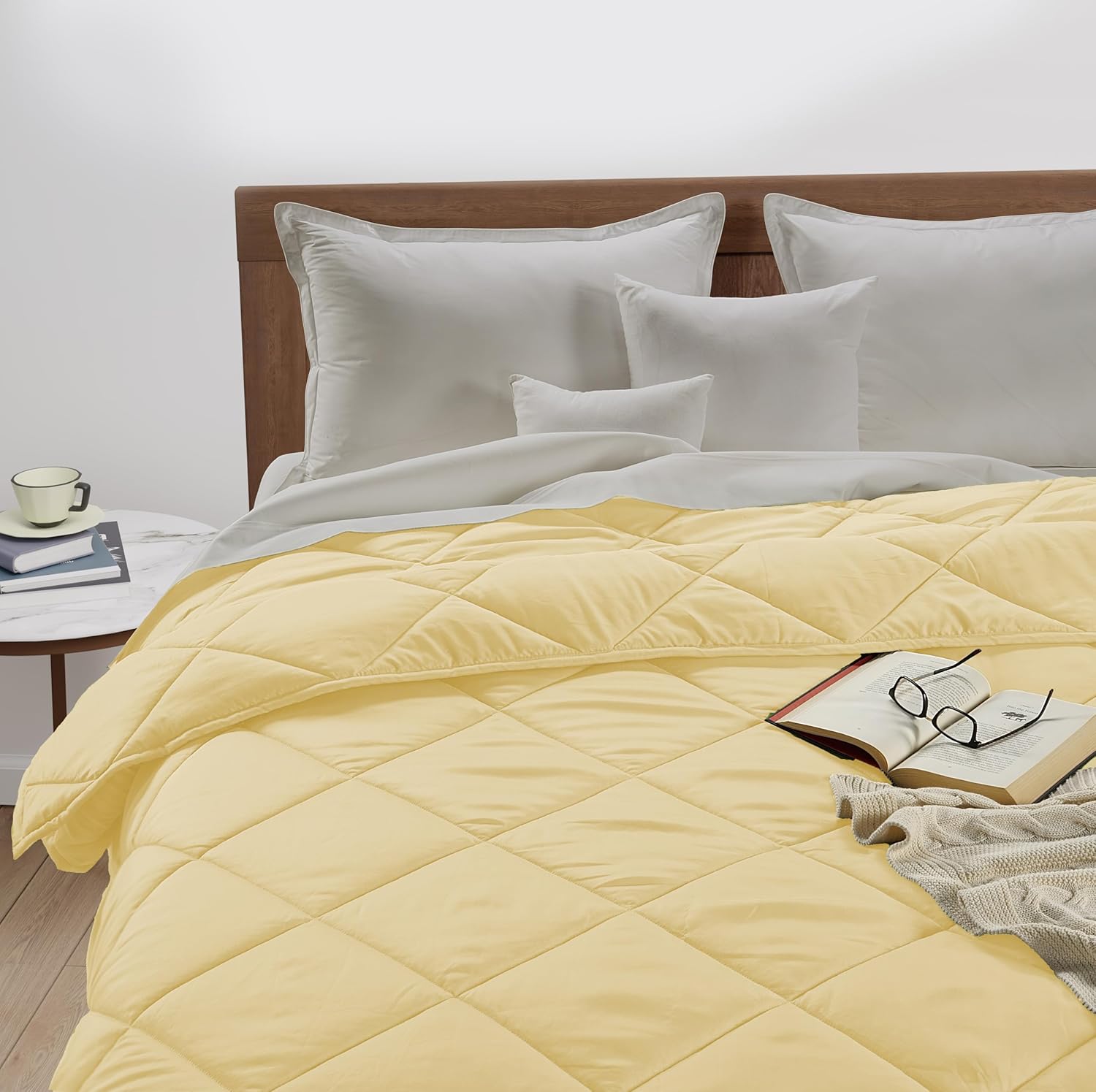 LANE LINEN Manta refrescante tamaño Queen, manta Queen para cama, manta para sofá, acogedora manta ligera de verano, manta transpirable para