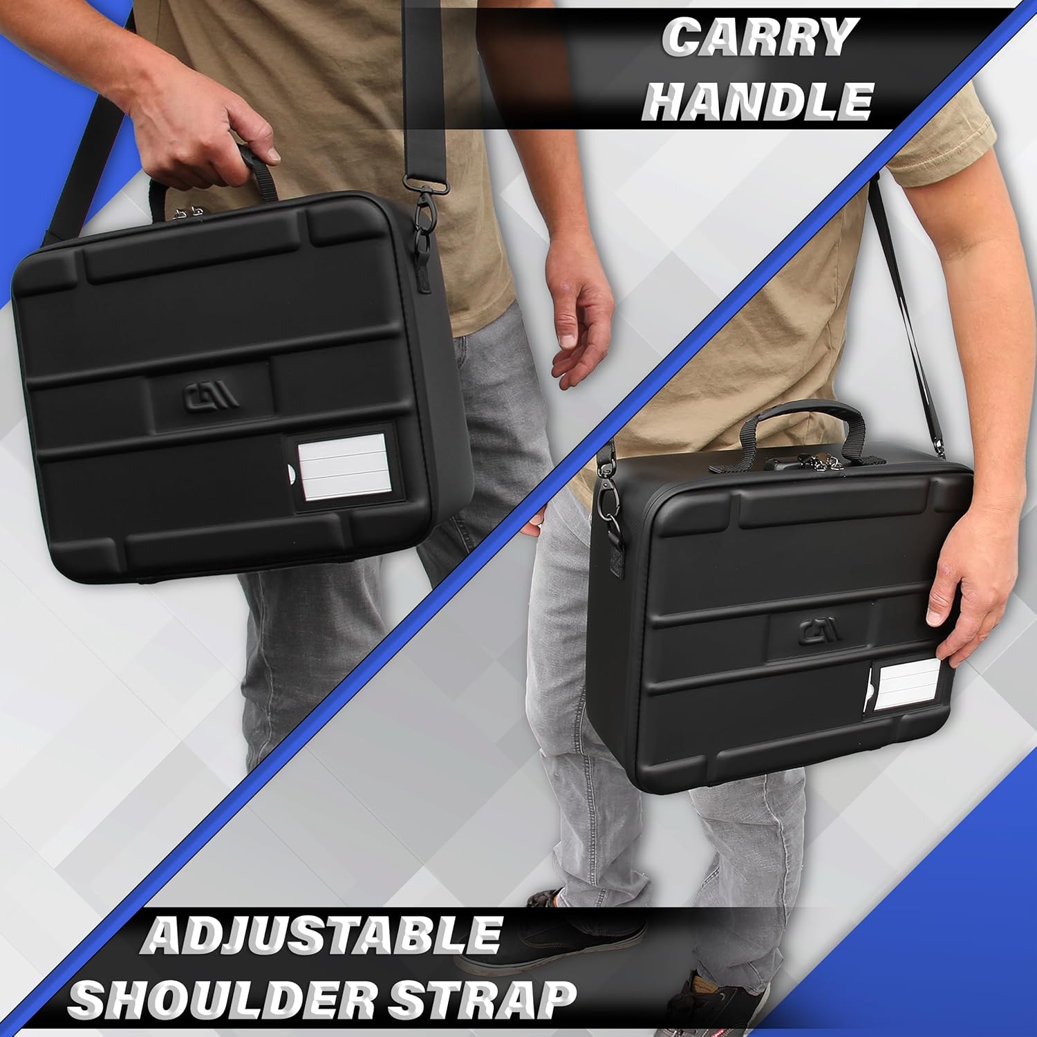 CASEMATIX Funda de micrófono portátil compatible con Sennheiser Shure y más sistemas de micrófono inalámbricos, espuma personalizable de doble capa