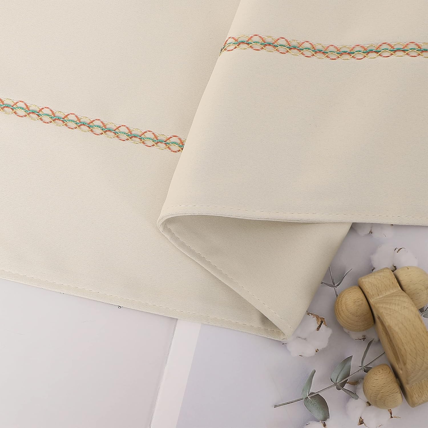 JADE POKE Camino de cama de 102.4 x 19.7 in para cama King, mantas para pie de cama, color beige, camino de cama, bufandas para dormitorio, hotel,