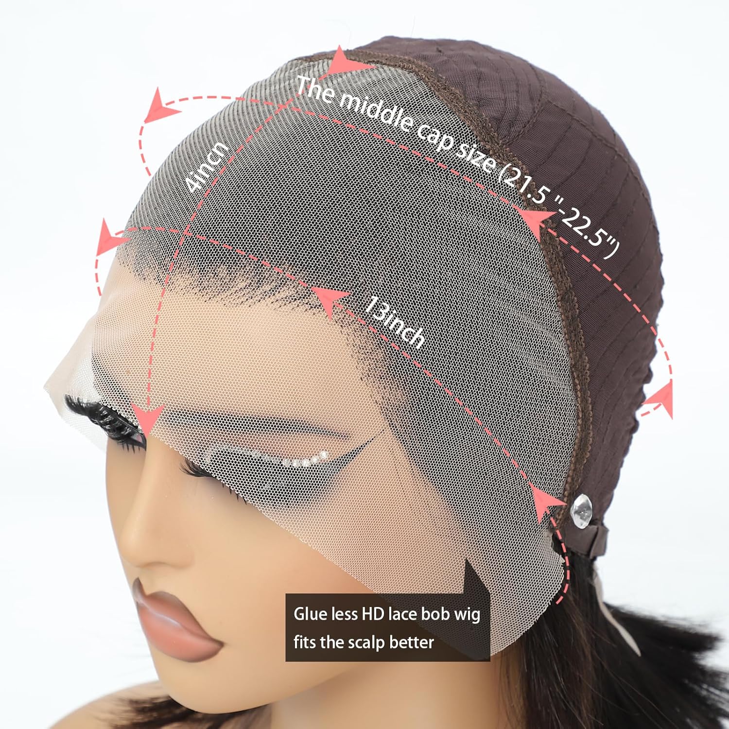 TAGUO Peluca de cabello humano Bob de 10 pulgadas, pelucas de encaje frontal de 13 x 4, peluca de encaje frontal de 180 % de densidad, pelucas de