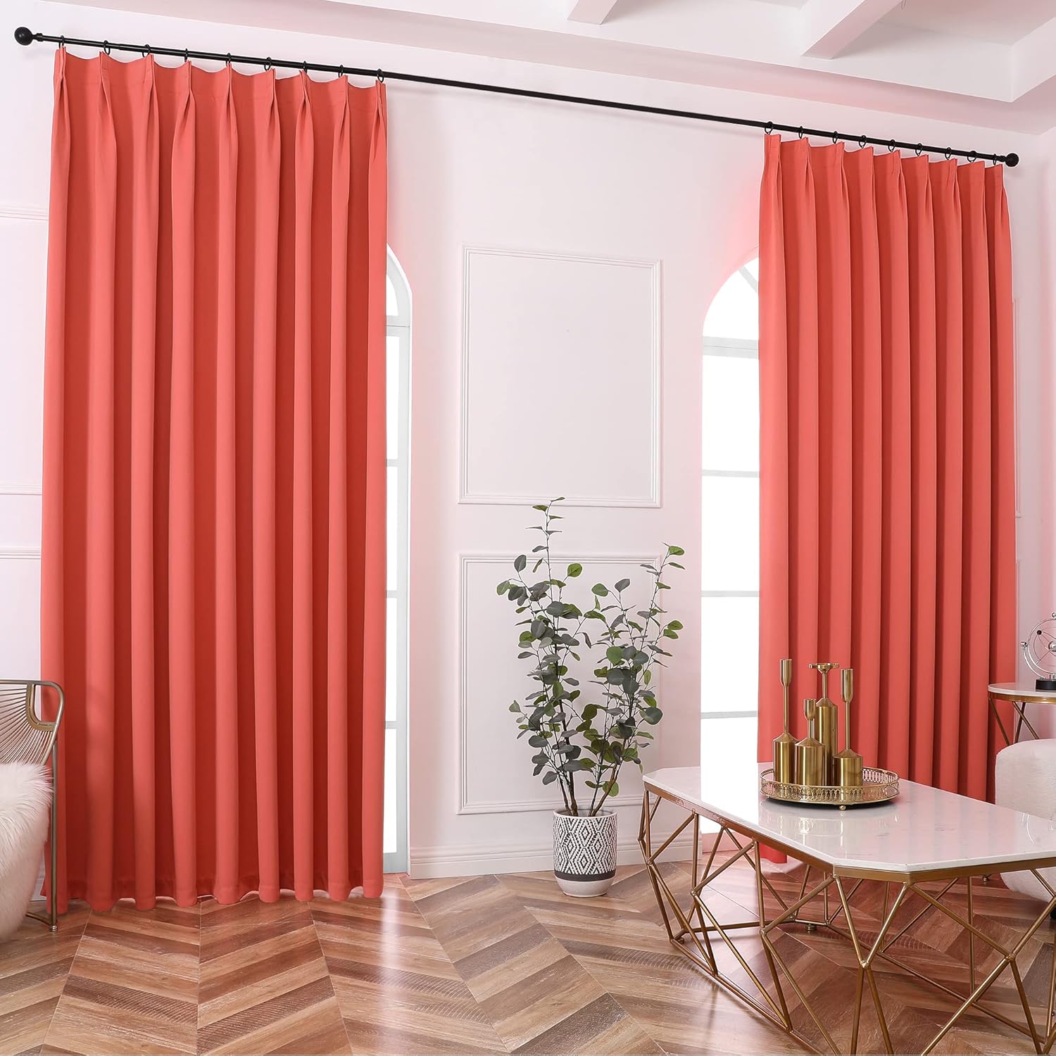 Cortina plisada ancha para sala de estar, cortina plisada extra ancha para bloqueo de luz de techo a suelo, cortina para puerta de patio loft, 84 x