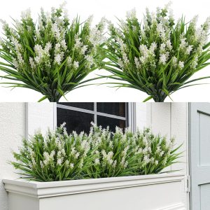 RECUTMS Plantas y flores artificiales para exteriores, flores artificiales para exteriores, plantas falsas para exteriores, flores resistentes a los RECUTMS Plantas y flores artificiales para exteriores, flores artificiales para exteriores, plantas falsas para exteriores, flores resistentes a los