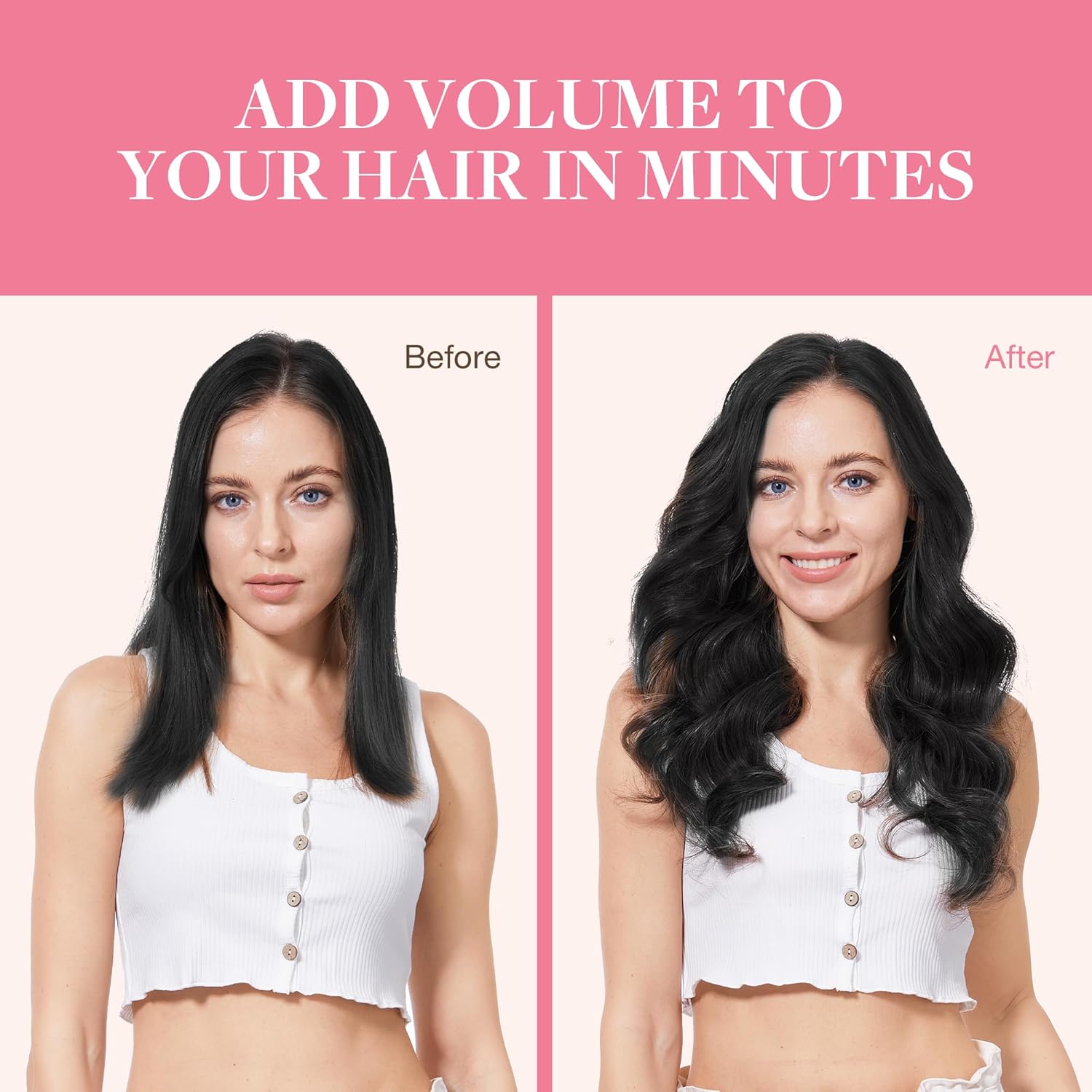 Goo Goo – Extensiones de cabello con clip de poliuretano de trama sin costuras, cabello humano de color degradado, lacio, Remy, con efecto balayage,