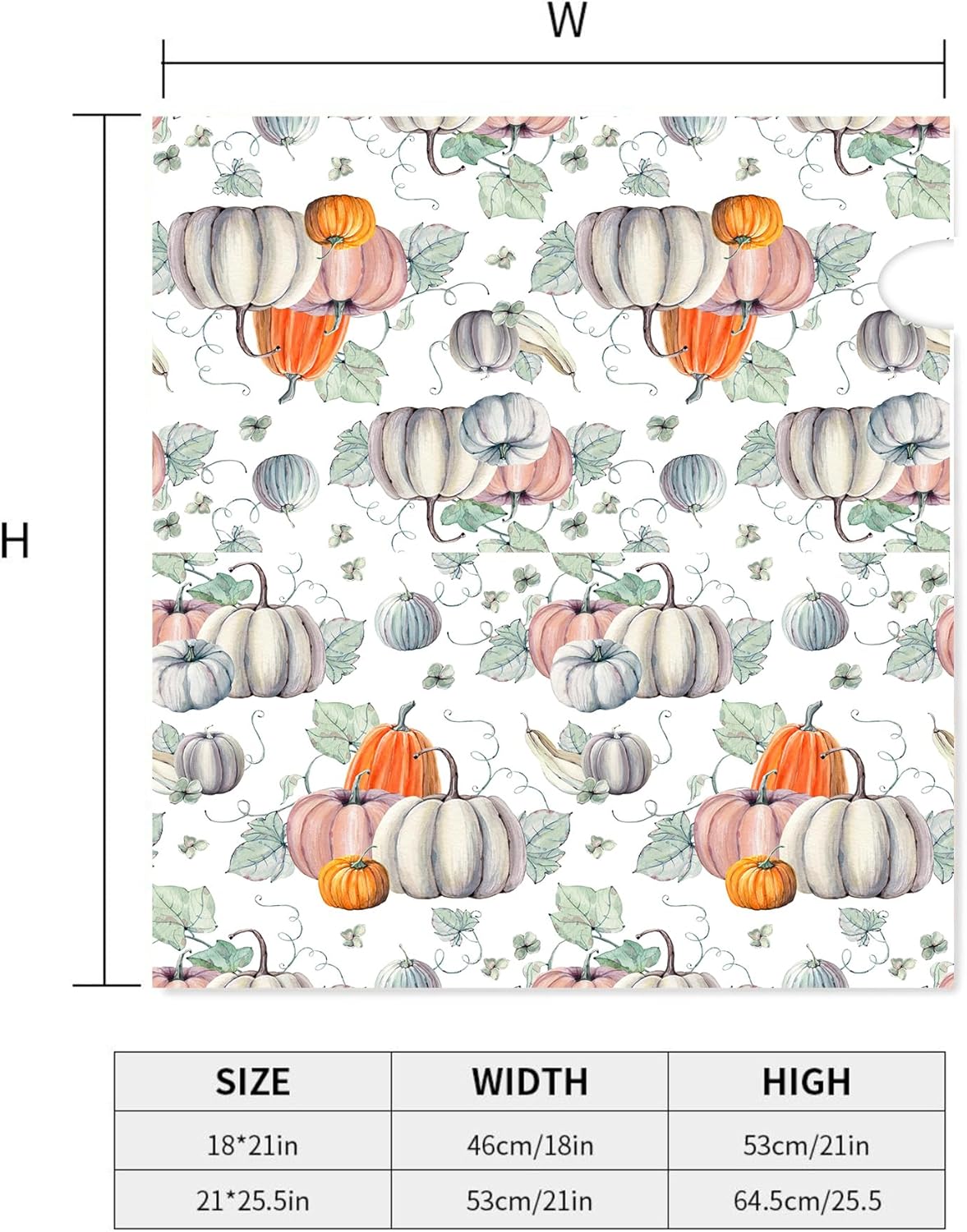 Fundas magnéticas para buzón de otoño, tamaño estándar de 18 x 21 pulgadas, diseño de calabazas de acuarela de temporada, para decoración de