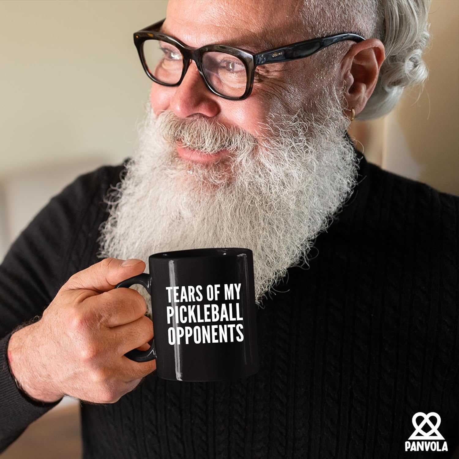 Panvola Tears of My Pickleball Opponents – Taza de cerámica para café, regalo para jugador deportivo, abuelo, abuela, marido, esposa, mamá, papá,