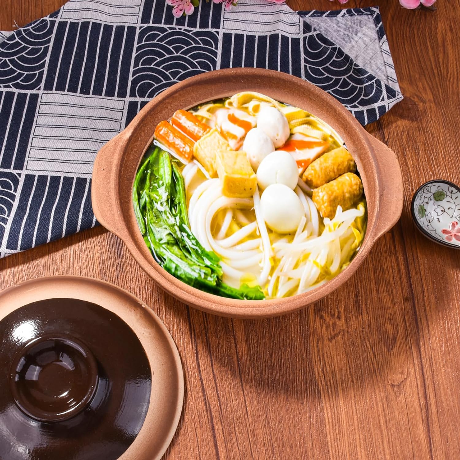 Cazuela con tapa Olla de arcilla china Olla de arcilla japonesa Olla de piedra coreana Olla de cocina de cerámica Olla de tierra Olla de estofado