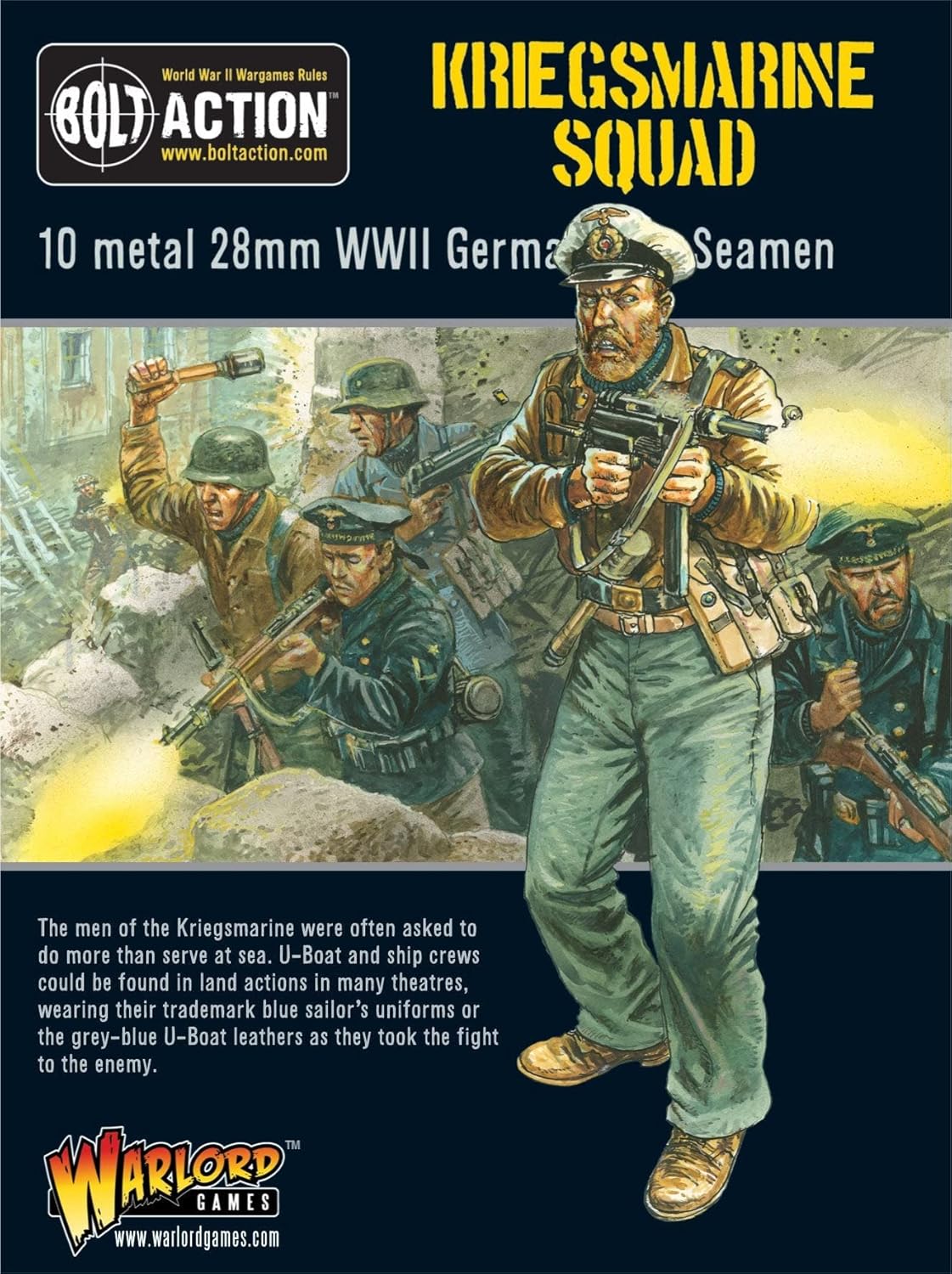 Warlord Games Kriegsmarine Squad, 1.102 in Bolt Action Wargaming Miniaturas