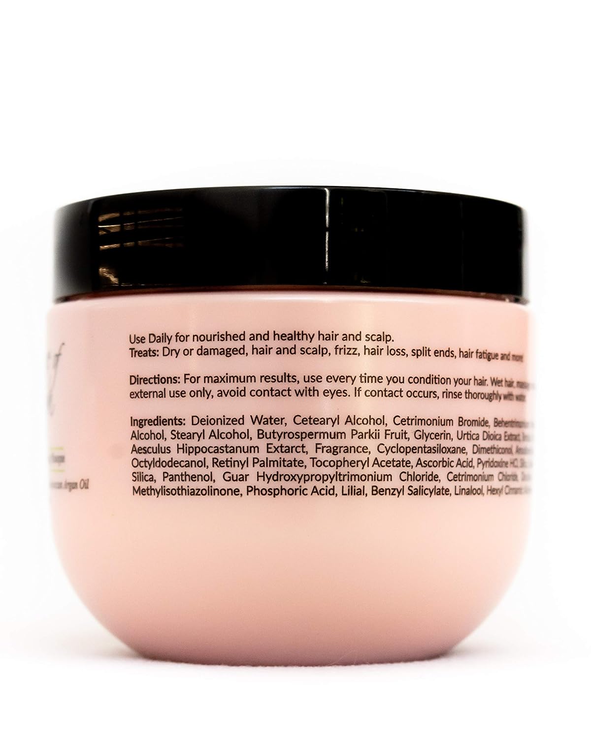Essence Of Argan Mascarilla renovadora para el cabello con infusión de aceite de argán orgánico marroquí 100% puro, mascarilla hidratante para todo