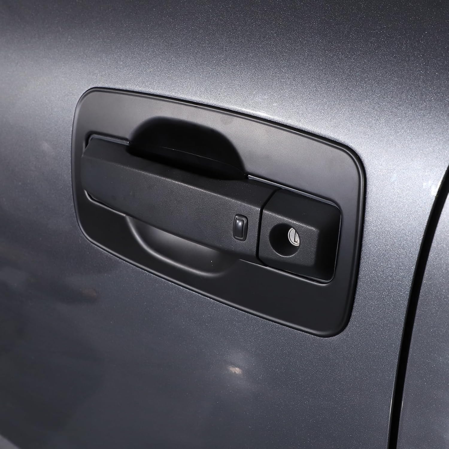 Fundas adhesivas para manija de puerta exterior de automóvil compatibles con Nissan Titan 2016-2023, protector de cuenco de puerta, manija de