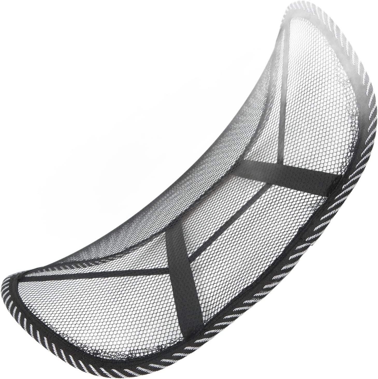 EVGATSAUTO Soporte trasero de malla para automóvil, almohada de cintura para asiento de automóvil, cuentas de masaje transpirable, cojín de espalda,