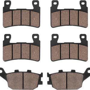 SOLLON Pastillas de freno delanteras y traseras para Honda CBR600 RR 2003-2004 CBR 600 F1 F2 F3 F4 F4i F5 F6 Sport 1999-2007 CBR900RR Fireblade SOLLON Pastillas de freno delanteras y traseras para Honda CBR600 RR 2003-2004 CBR 600 F1 F2 F3 F4 F4i F5 F6 Sport 1999-2007 CBR900RR Fireblade