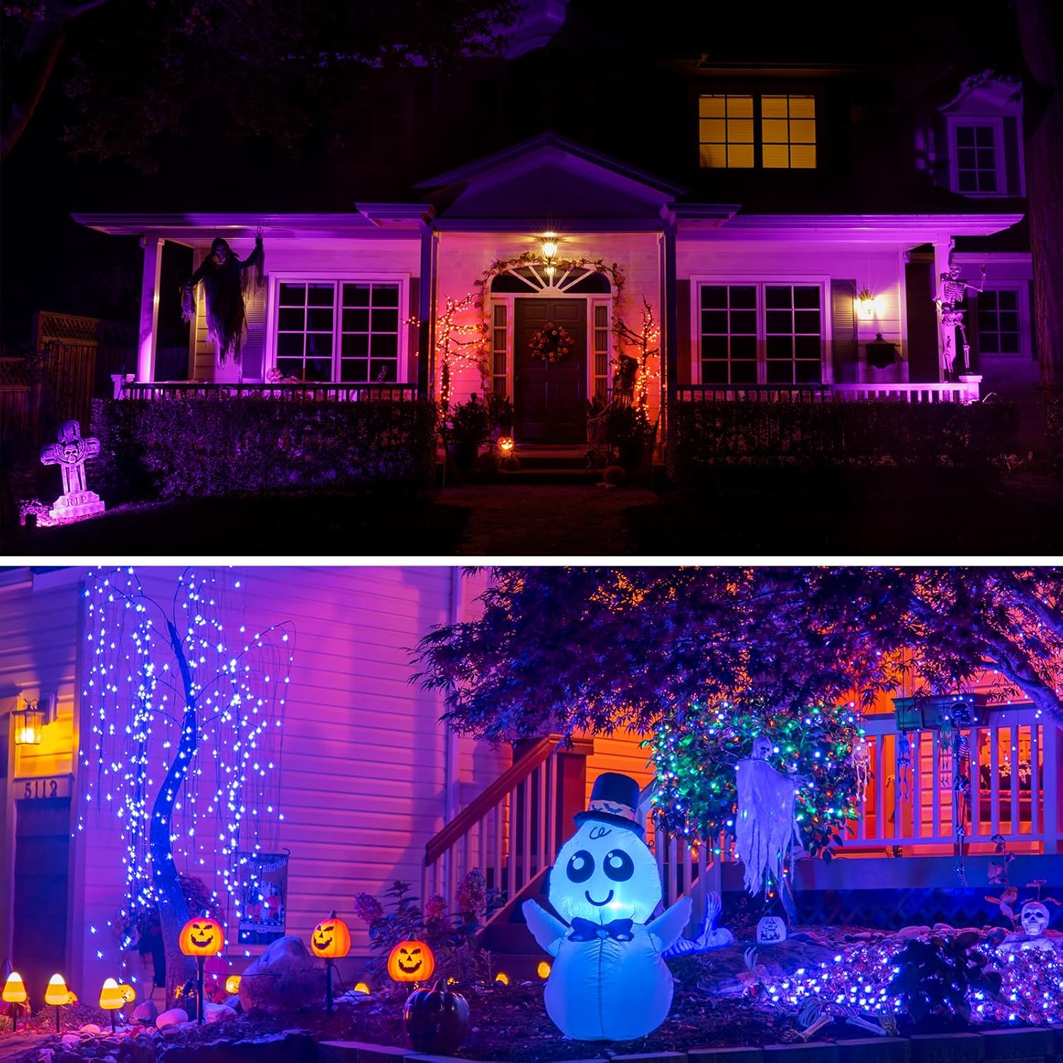 Energetic Purpule Par38 – Bombilla LED para exteriores, 16 W (equivalente a 90 vatios), regulable, base E26, para Navidad, Halloween, decoración de