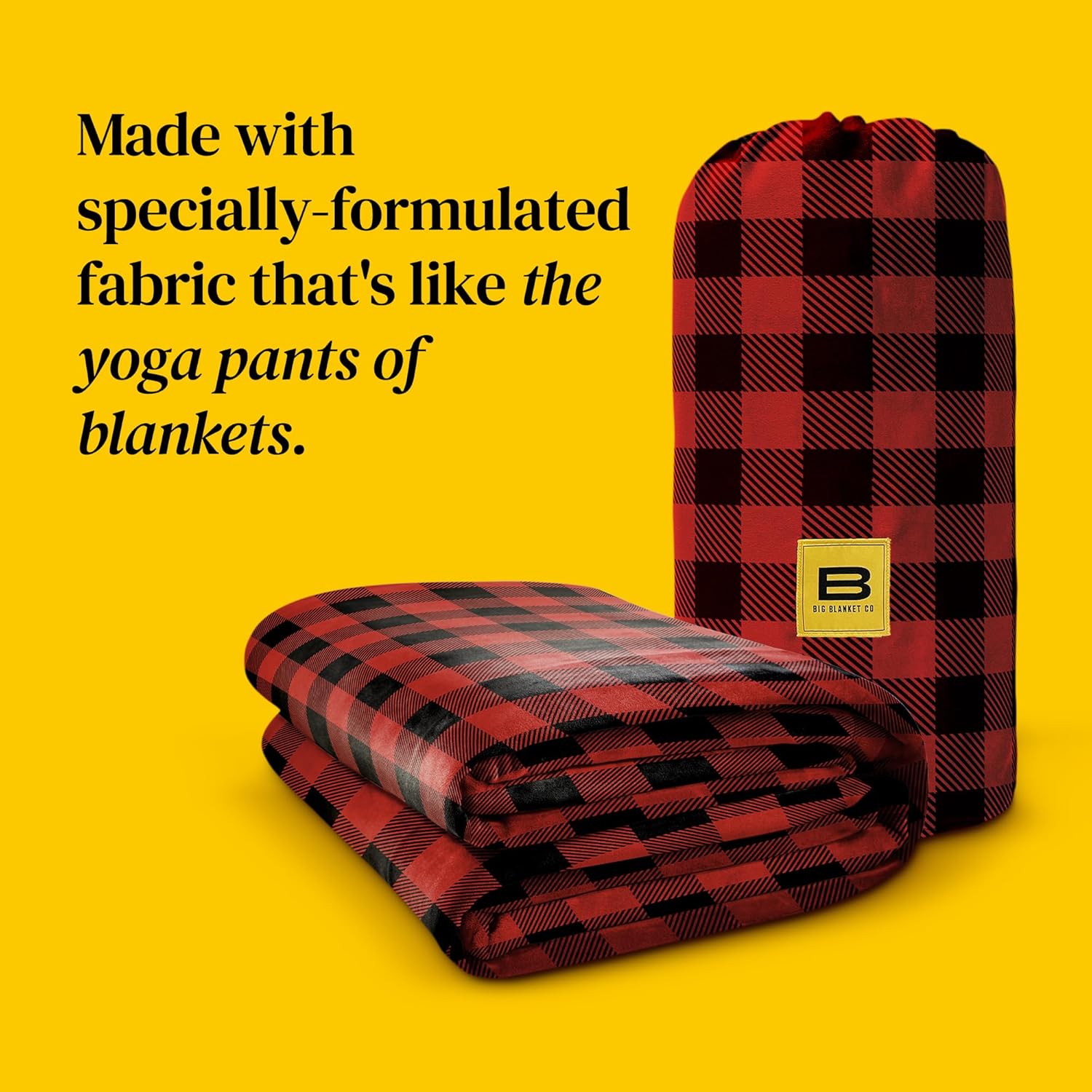 Big Blanket Co – Manta extra grande  Original Stretch, 10 x 10 pies, acogedora, sedosa, suave y perfecta para noches de cine de verano, lavable a