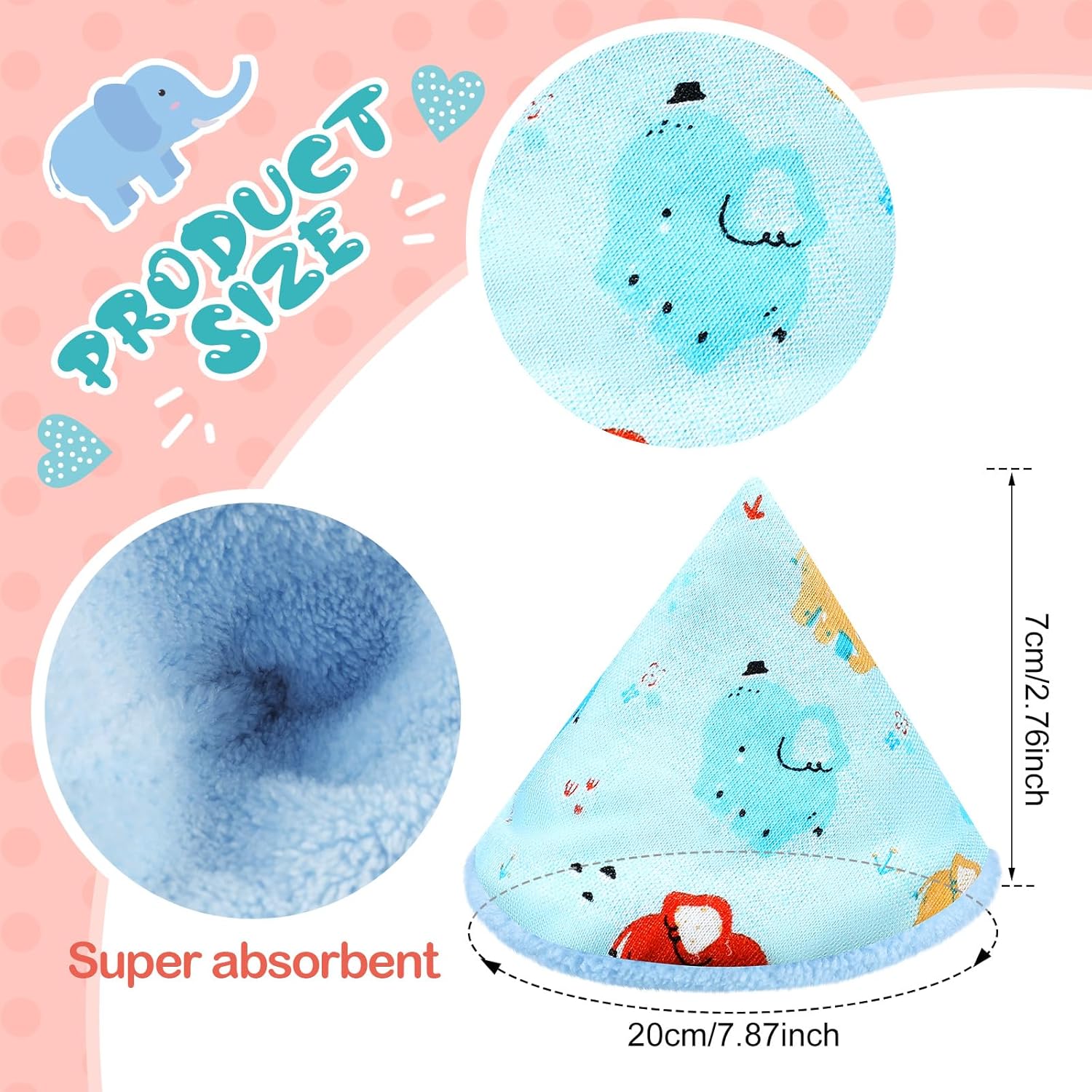 10 fundas de terciopelo coral para orina para bebé, fuerte absorción de agua, protector de orina para bebé, gorro de orina reutilizable, accesorio