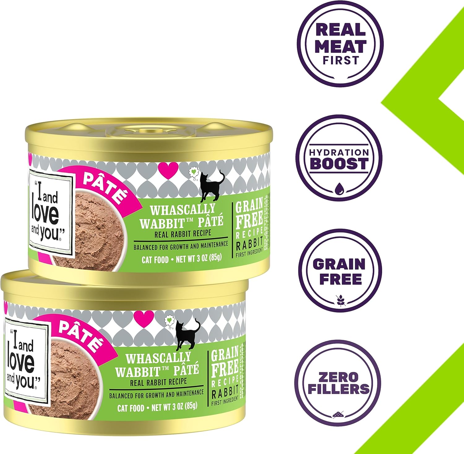 Alimento enlatado I and love and you, Naked Essentials, alimento húmedo para gatos, sin granos, Variedad de sabores