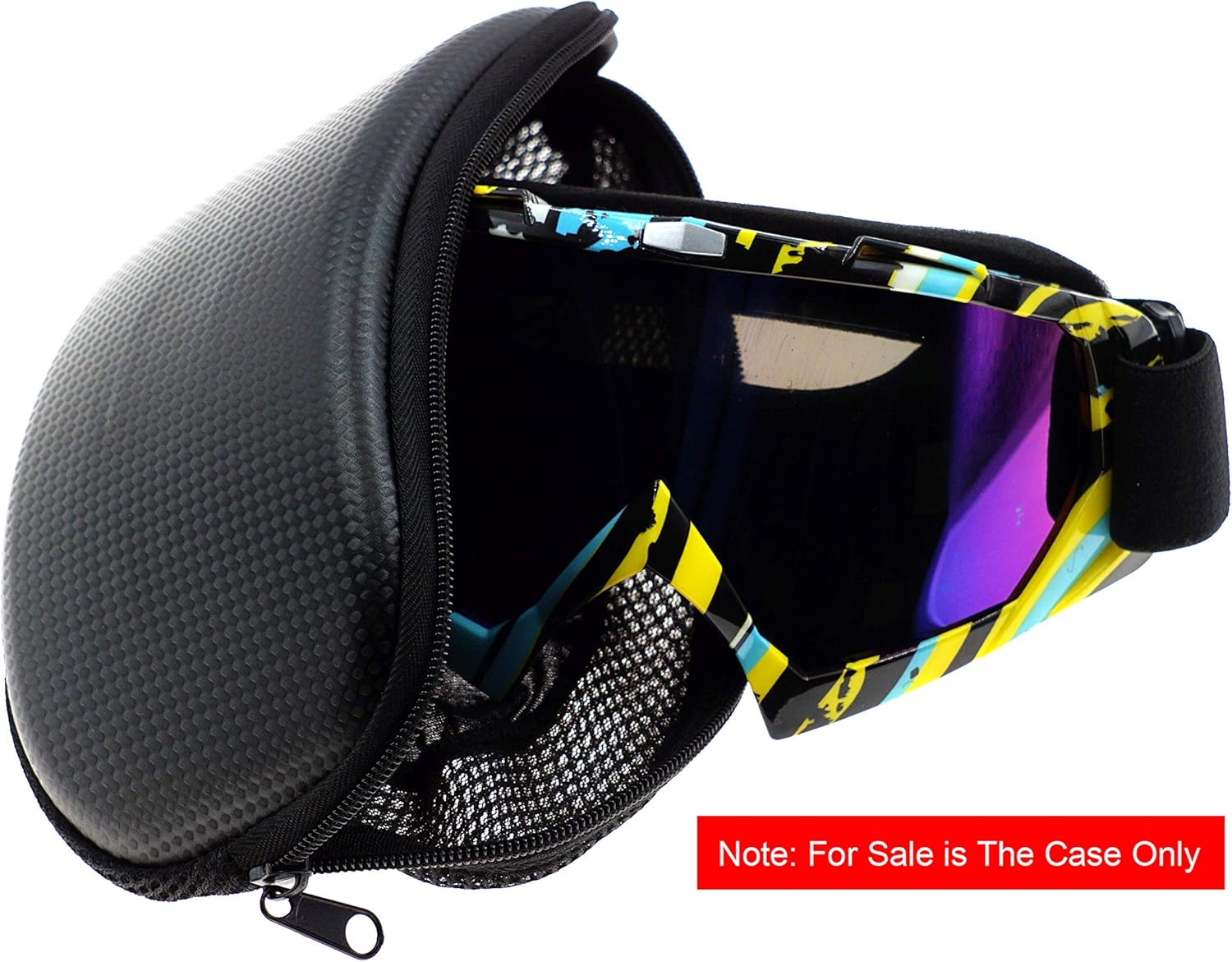 Funda protectora rígida para gafas de esquí y snowboard