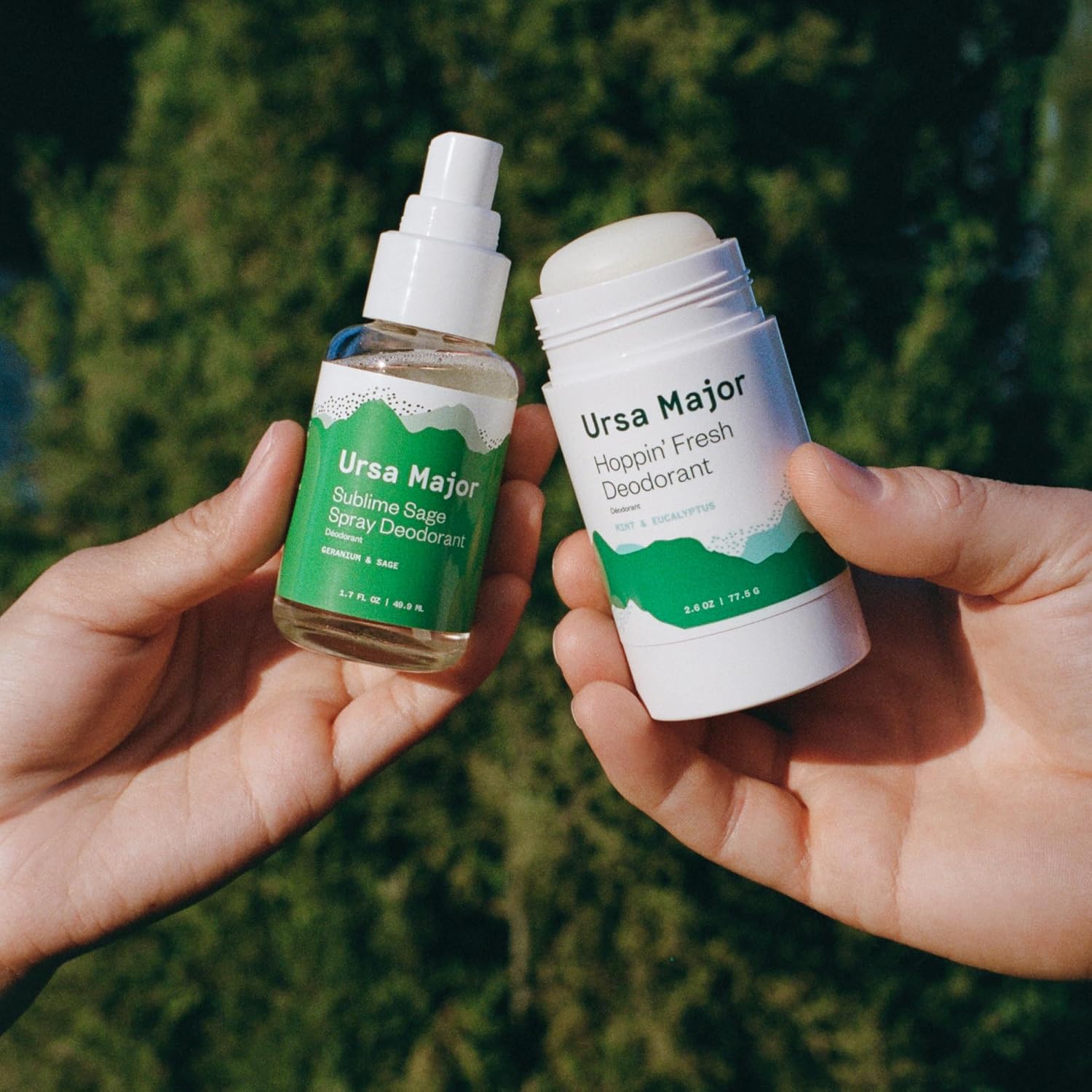 Ursa Major Sublime Sage Natural Spray Desodorante  Sin aluminio, vegano, libre de crueldad, sin manchas, 1.79 onzas