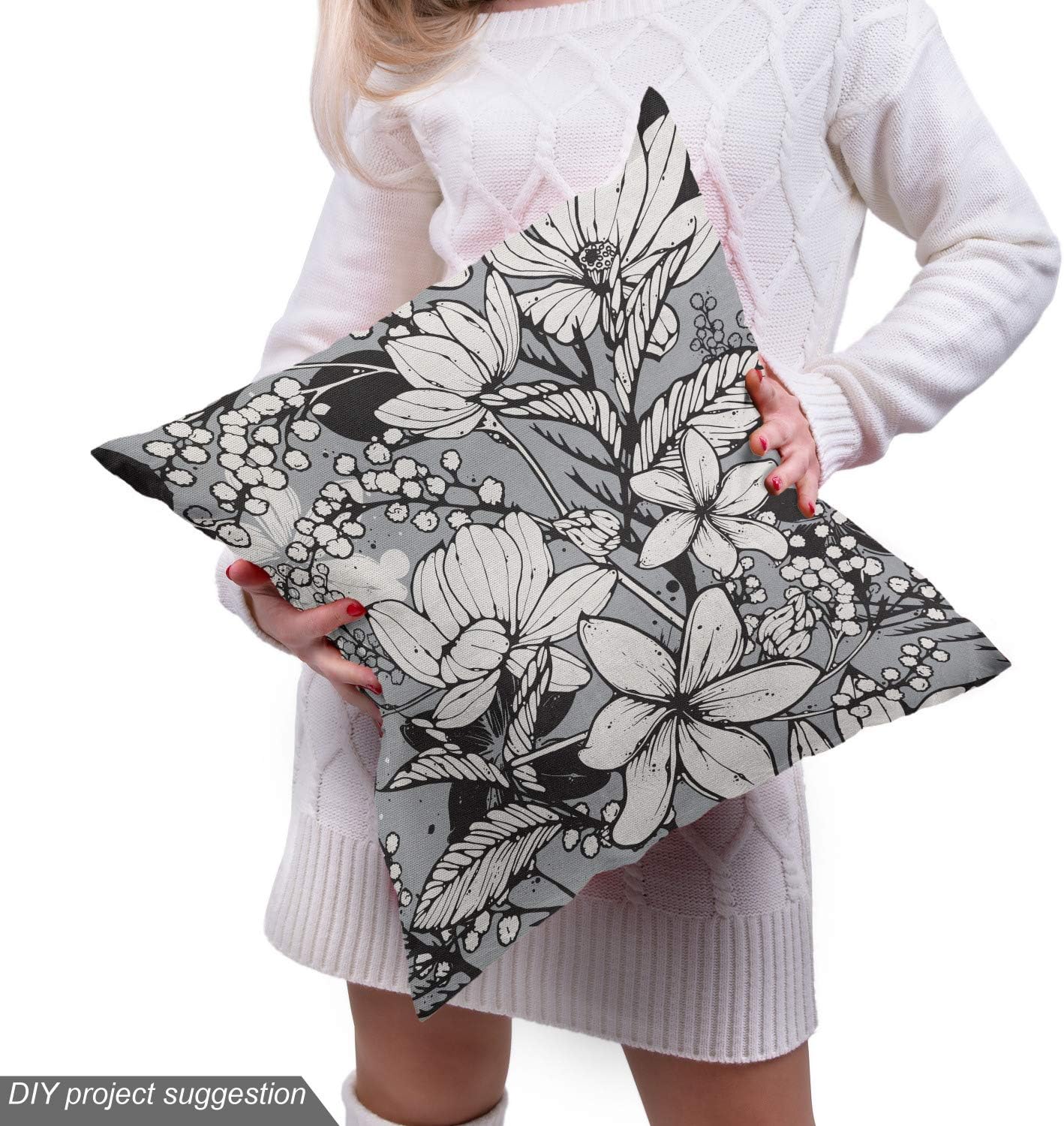 Ambesonne – Tela multicolor con estampado digital por yarda