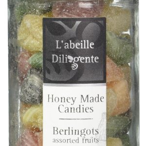 Abeille Diligente – Berlingot French Honey Candies, varios sabores de frutas (frambuesa, menta, naranja, grosella negra, pera), tarro de 6.00 oz Abeille Diligente – Berlingot French Honey Candies, varios sabores de frutas (frambuesa, menta, naranja, grosella negra, pera), tarro de 6.00 oz