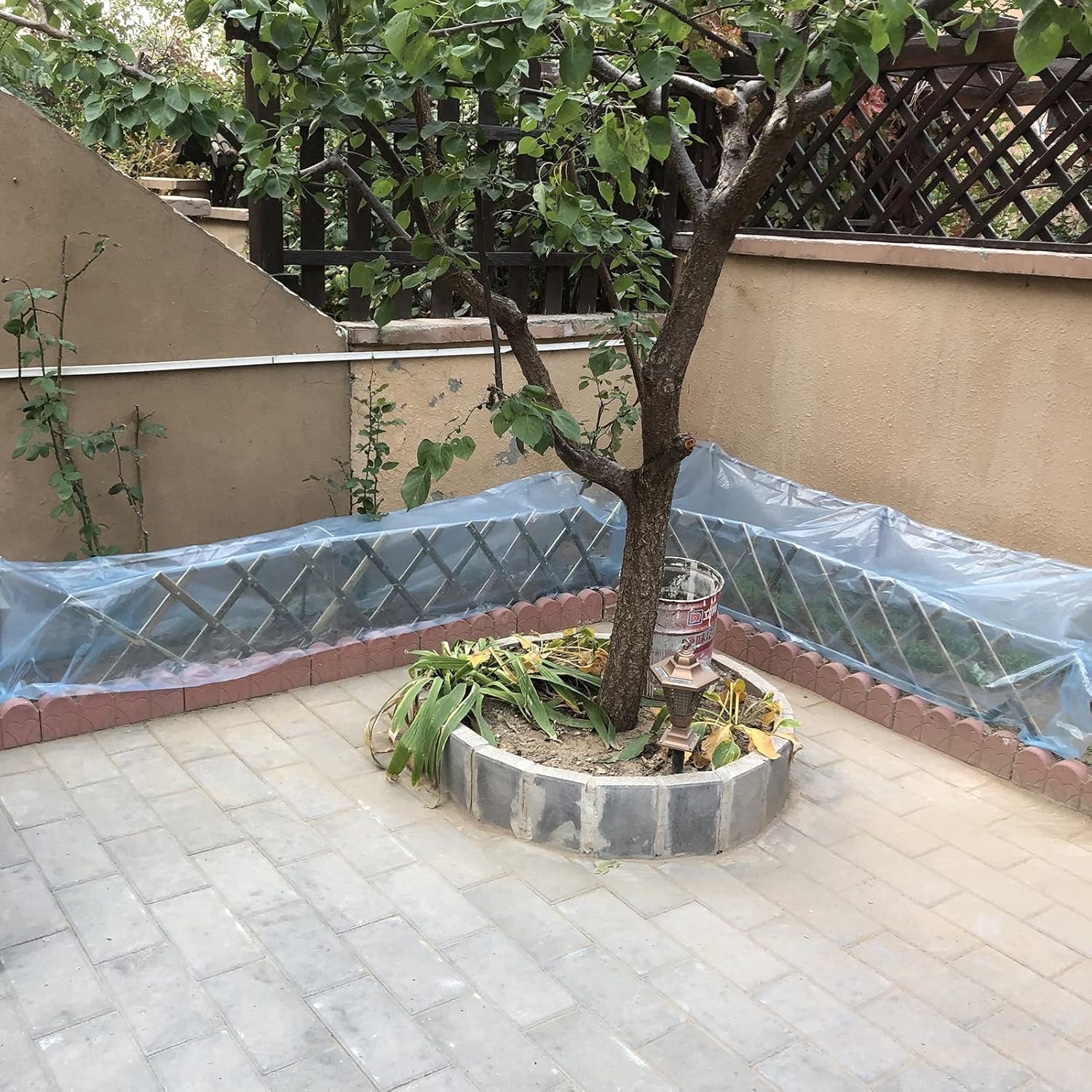 Película de plástico para invernadero, cubierta de planta de suministro de aro para jardinería, agricultura, agricultura, fácil de instalar, láminas