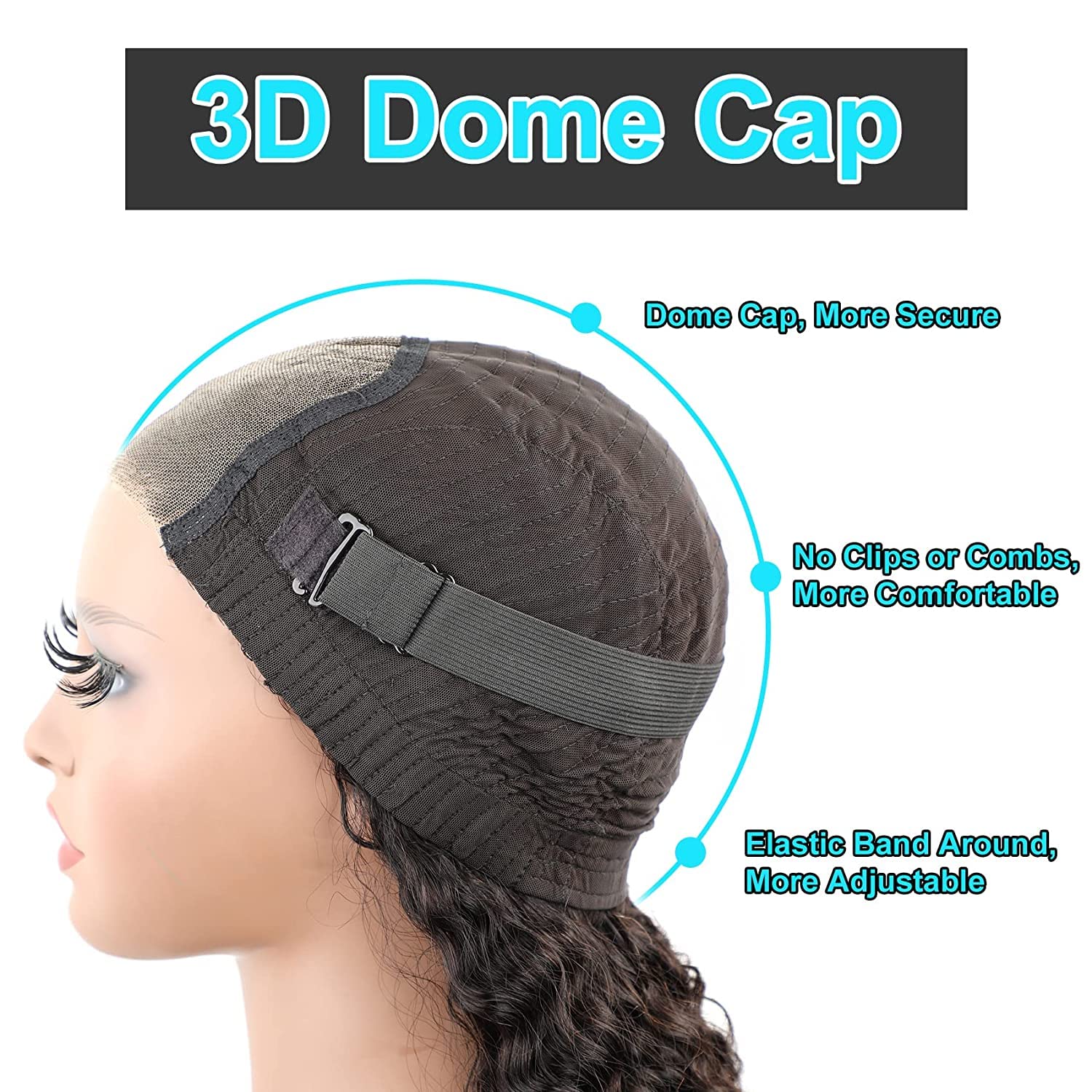 BLY Pelucas de cabello humano rizado, sin pegamento, precortadas con encaje frontal, precortadas, listas para usar, para mujeres, afro, rizado,