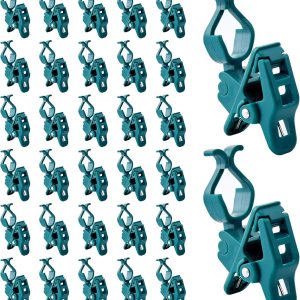 C7 C9 – Clips de resorte universales para luces navideñas, 50 clips de resorte rápido para decoraciones de luz navideña, clips de tejas y canalones C7 C9 – Clips de resorte universales para luces navideñas, 50 clips de resorte rápido para decoraciones de luz navideña, clips de tejas y canalones