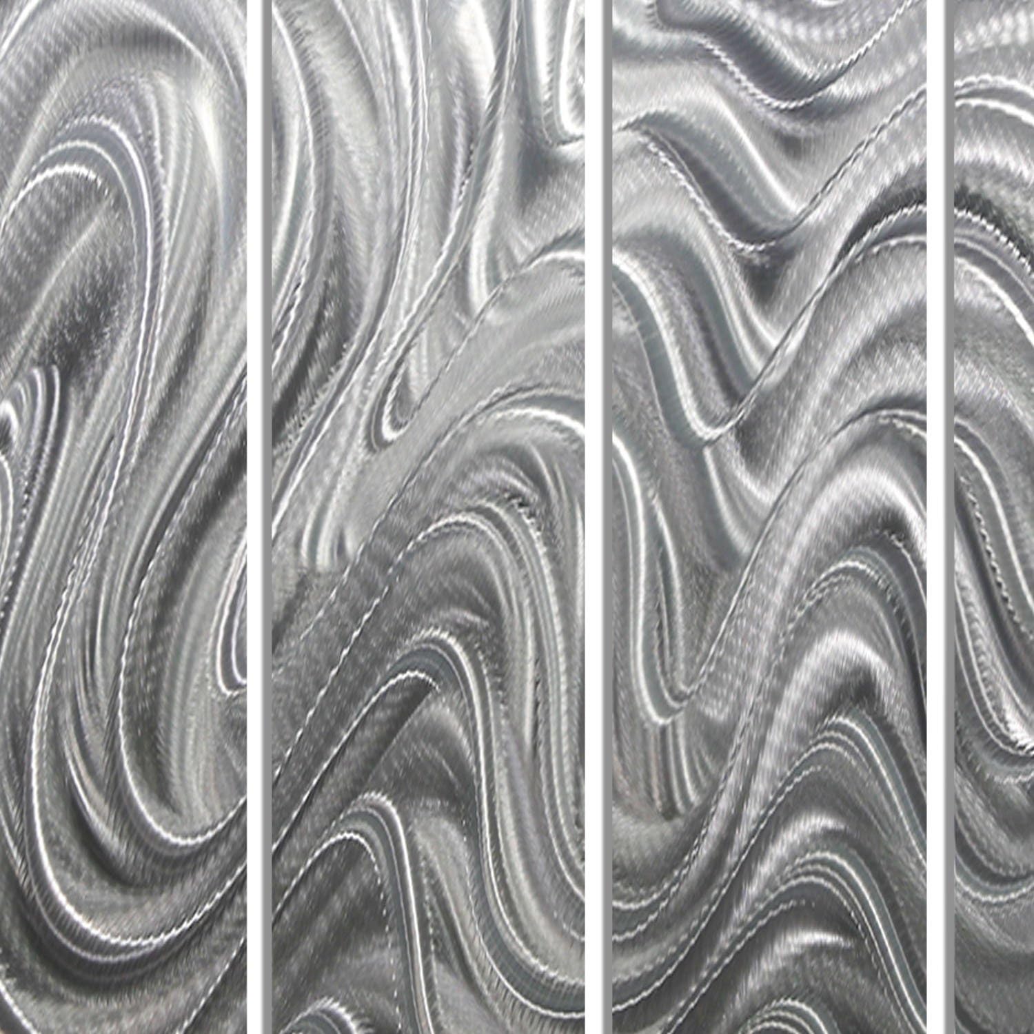 Statements2000 Arte abstracto moderno extra grande de pared de metal para interiores y exteriores, pintura 3D escultura colgante por Jon Allen,