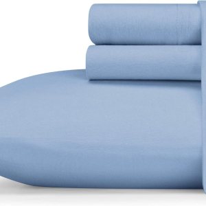 Eddie Bauer – Sábanas individuales, juego de ropa de cama transpirable, decoración ligera del hogar para personas que duermen con calor (tejido de Eddie Bauer – Sábanas individuales, juego de ropa de cama transpirable, decoración ligera del hogar para personas que duermen con calor (tejido de