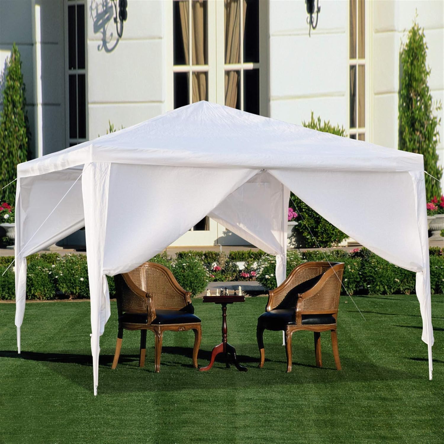 Carpa para exteriores, carpa de fiesta de boda, refugio de campamento, refugio instantáneo comercial, tienda de campaña impermeable con paredes