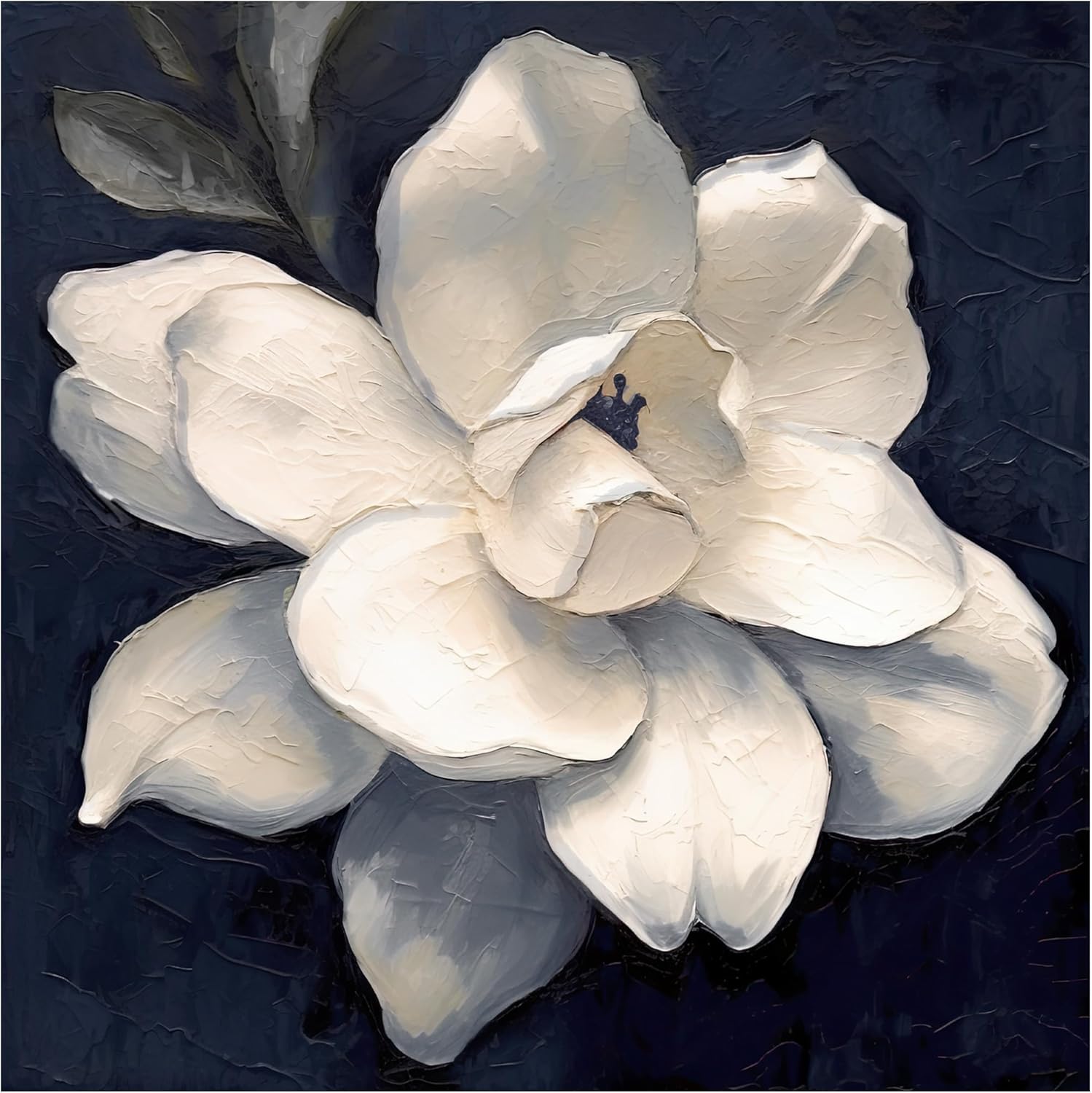 Trademark Fine Art Lienzo decorativo para pared, diseño de magnolia nocturna de Sasha, para sala de estar, dormitorio u oficina