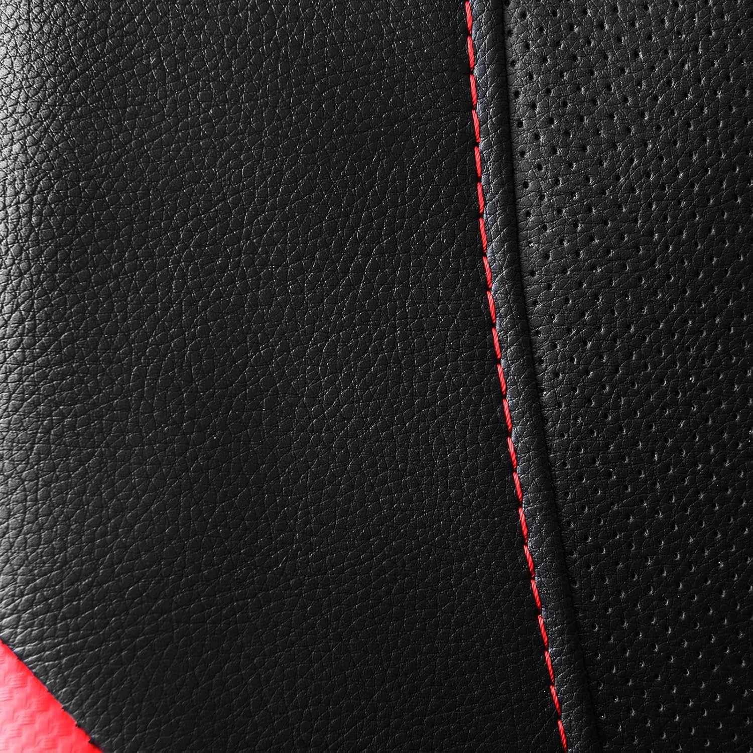 CAR PASS Sporty – Fundas universales de cuero de fibra de carbono para asiento de automóvil, aptas para SUV, camionetas, sedanes, camiones,