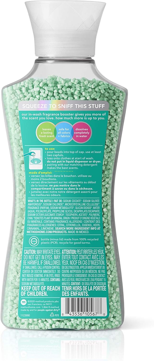 Method Potenciador de fragancia, salvia de playa, mantiene la ropa fresca hasta 12 semanas, 14.8 onzas (paquete de 6)