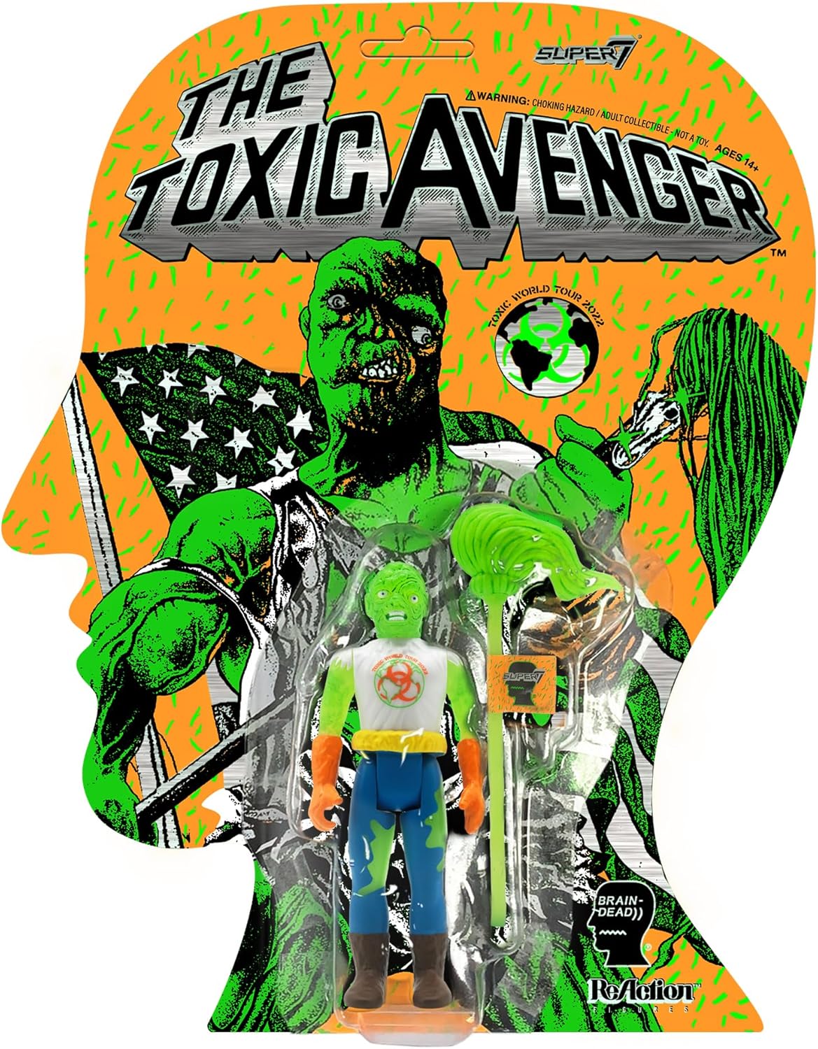 Toxic Avenger x Brain Dead Figura de reacción – Toxie (Glow)