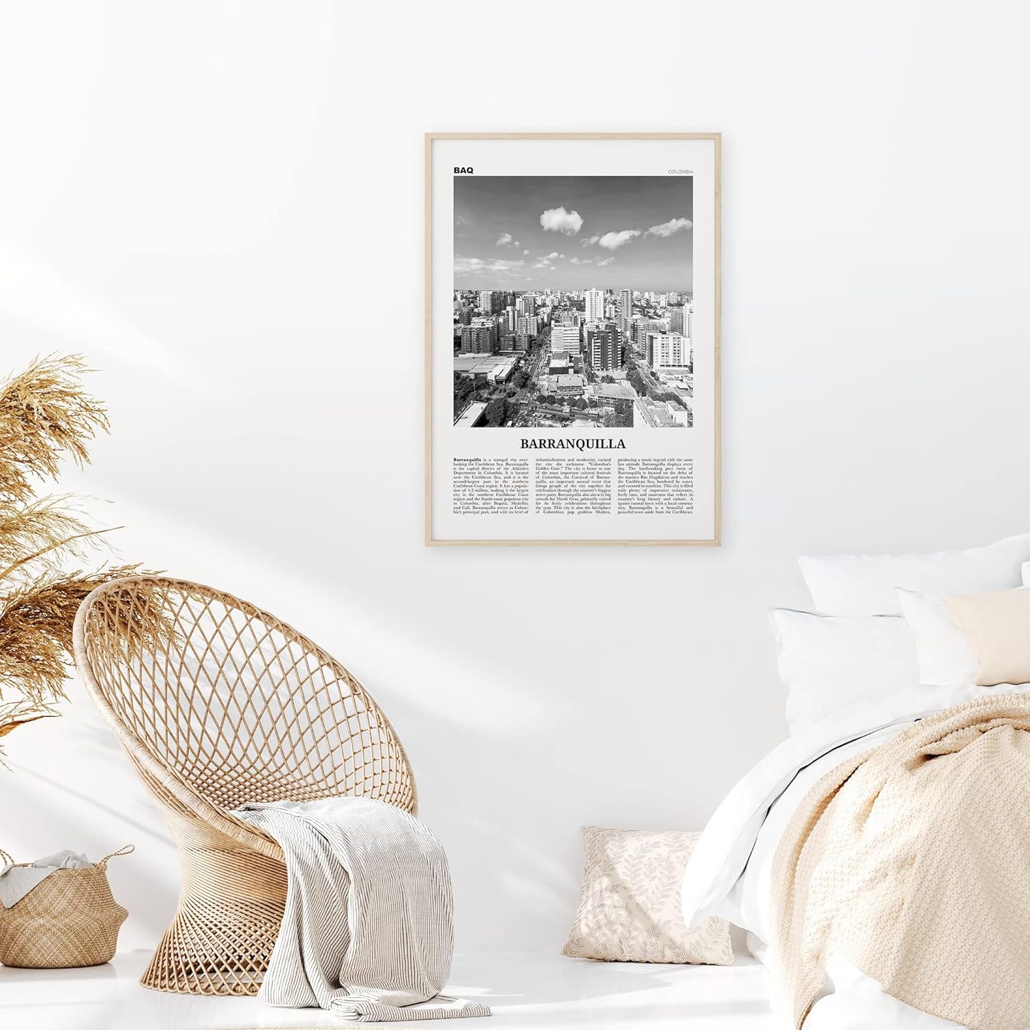PosterBarranquilla Print Black And White, Barranquilla Wall Art, Barranquilla Poster, Barranquilla Photo, Colombia, Atlántico, South America