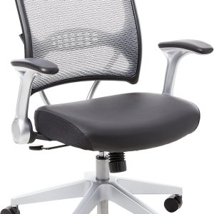 Avenue 6Office Star 67-e36N61r52-to-1Synchro Luz Professional Airgrid parte posterior y revestimiento negro silla de ejecutivo Eco Asiento de piel Avenue 6Office Star 67-e36N61r52-to-1Synchro Luz Professional Airgrid parte posterior y revestimiento negro silla de ejecutivo Eco Asiento de piel