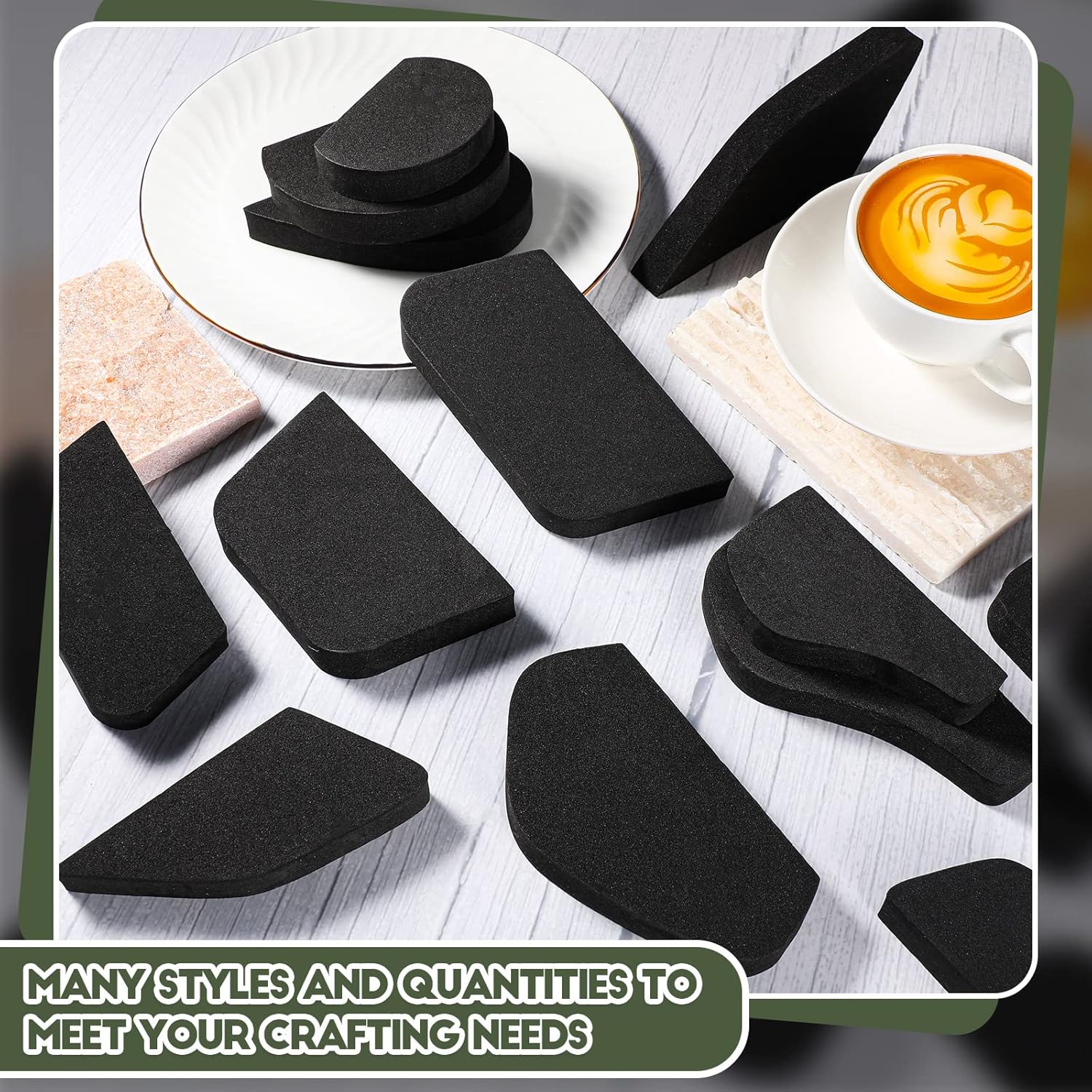 40 piezas de moldes de mango de taza de cerámica, herramientas de cerámica para arcilla DIY, formas de mango de taza, varias formas y tamaños,