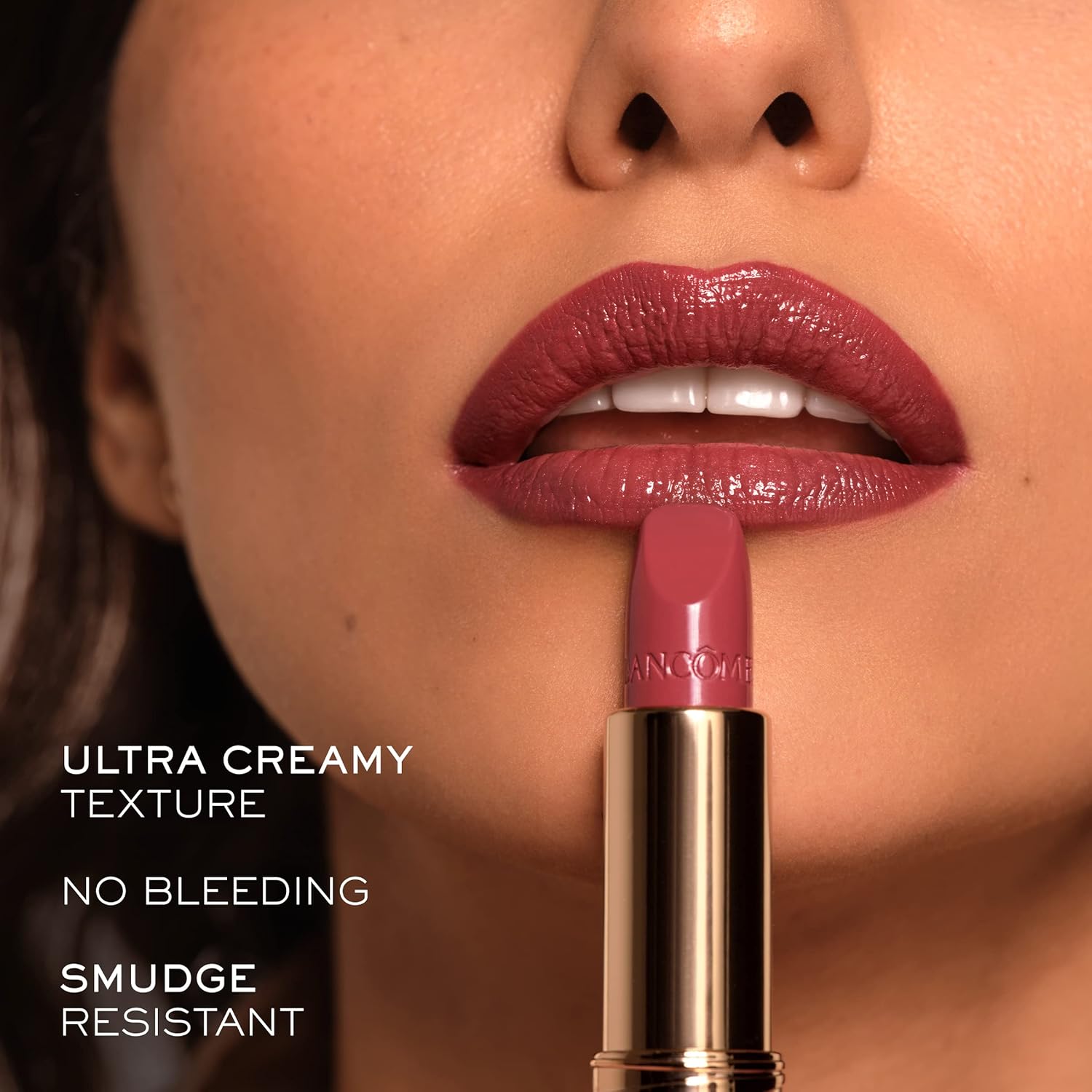 Lancôme L’Absolu Rouge – Lápiz labial hidratante en crema, resistente a las manchas y acabado luminoso, comodidad de hasta 18 horas