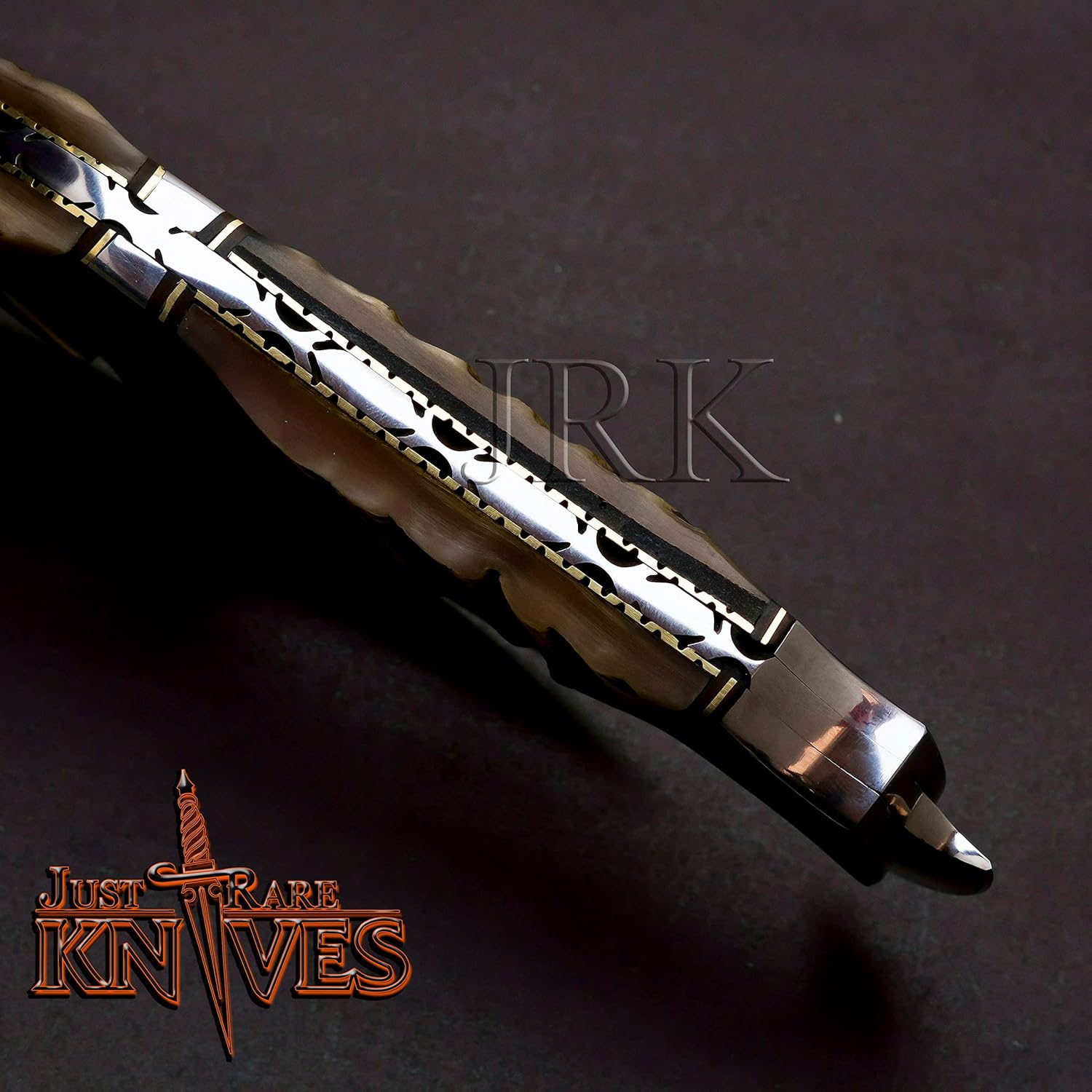 Zymise TANGDIAABBCC JUSTRAREKNIVES USA Edición especial 8.75 Herramienta D2 hecha a mano de doble hoja personalizada D2 cuchillo vikingo de acero,